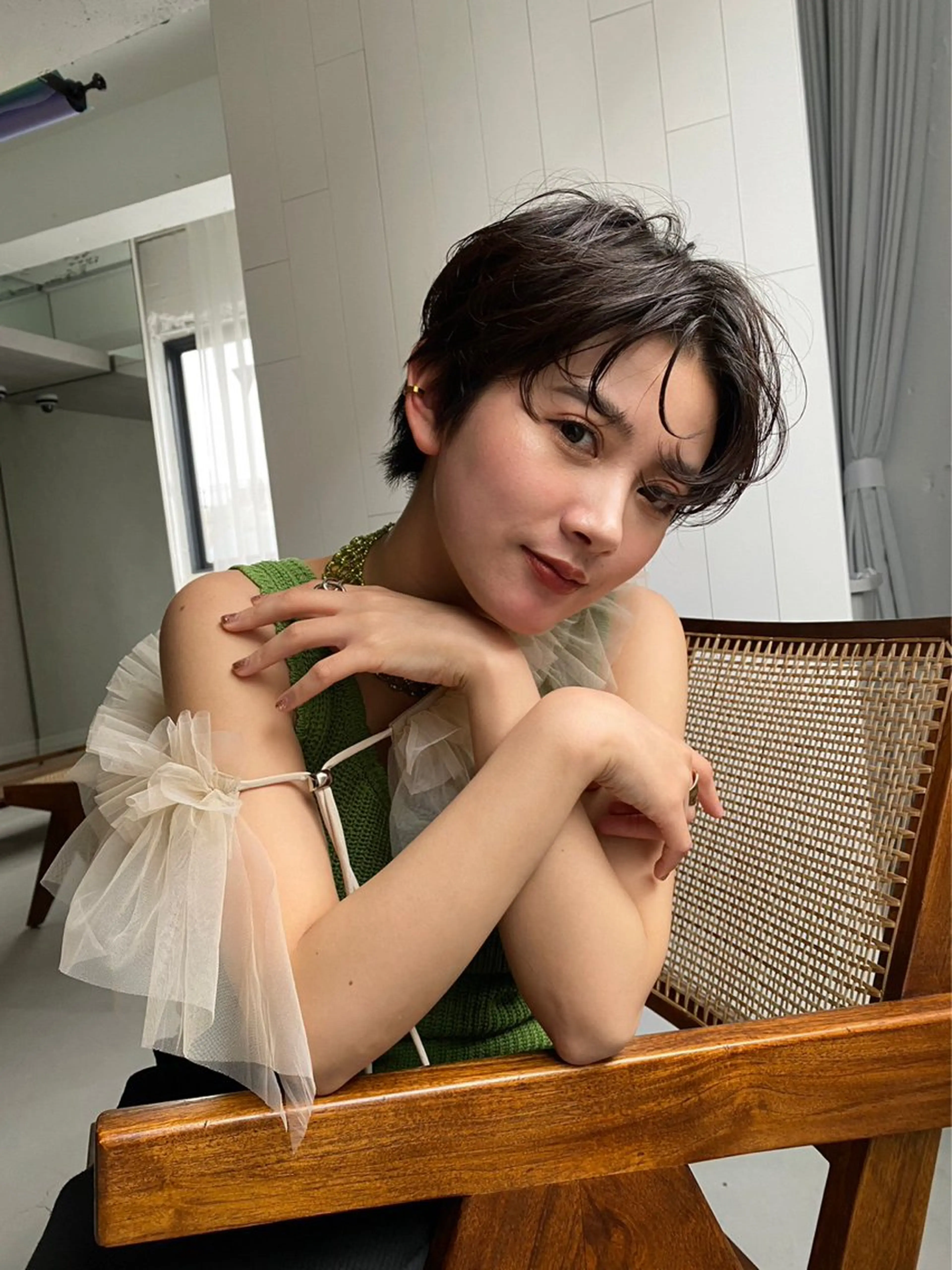 ショート カット 飯田 亘貴　小顔カット❣️のヘアスタイル