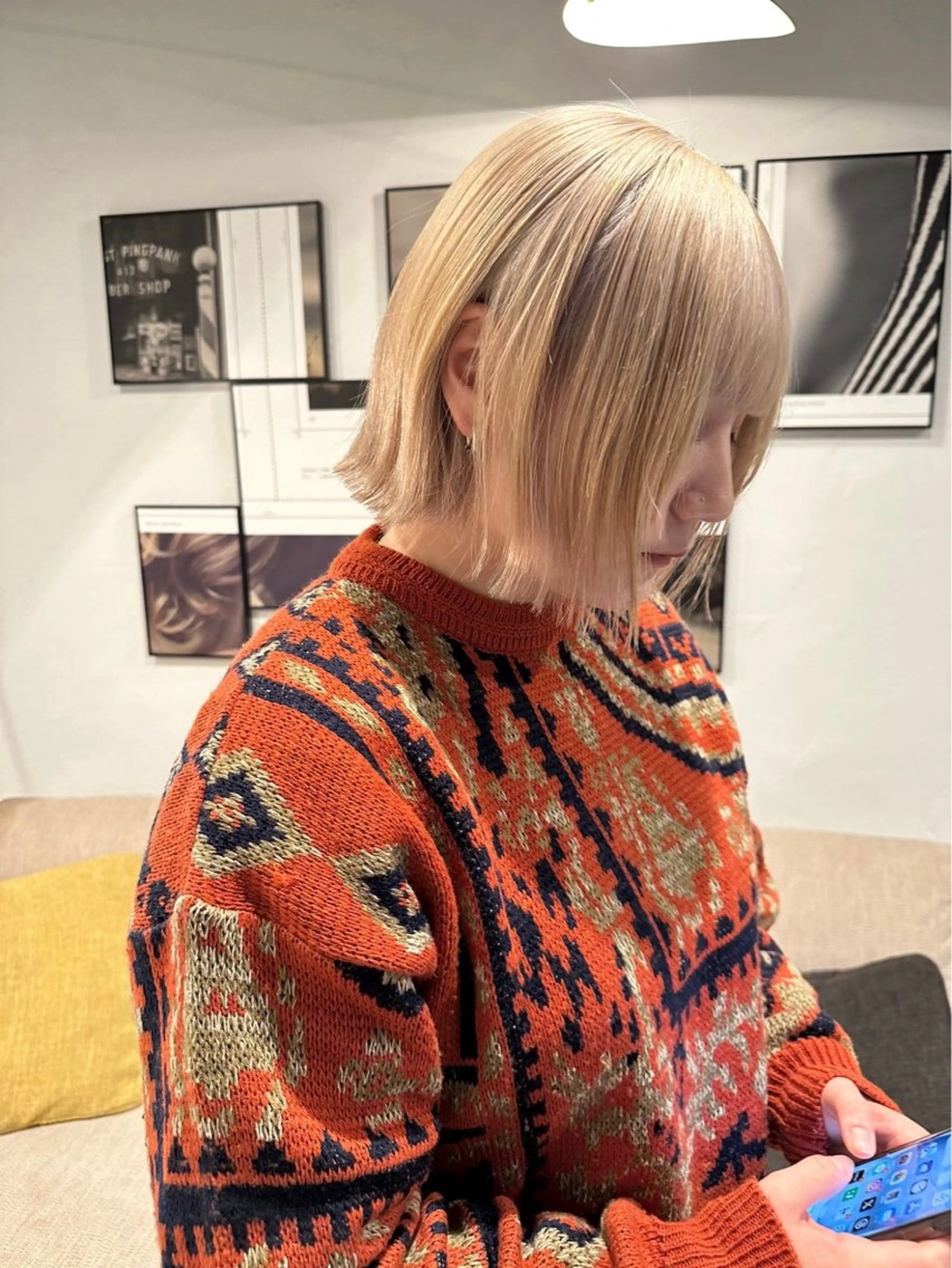 ショート カラー 🌼カットモデル募集 長岡/酒井香奈🌼のヘアスタイル