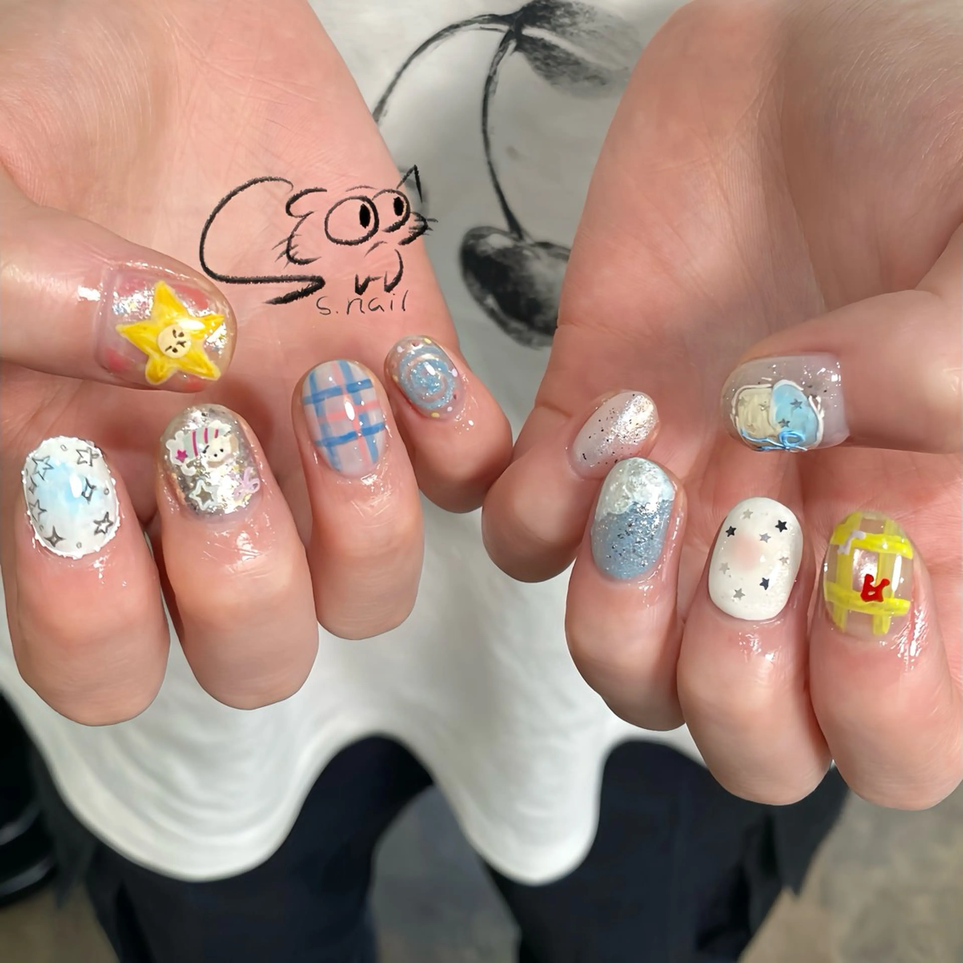 ネイル チークネイル フレンチネイル グラデーション マグネットネイル ワンカラーネイル ハンドネイル S.nail所属・S.nail _のネイルデザイン