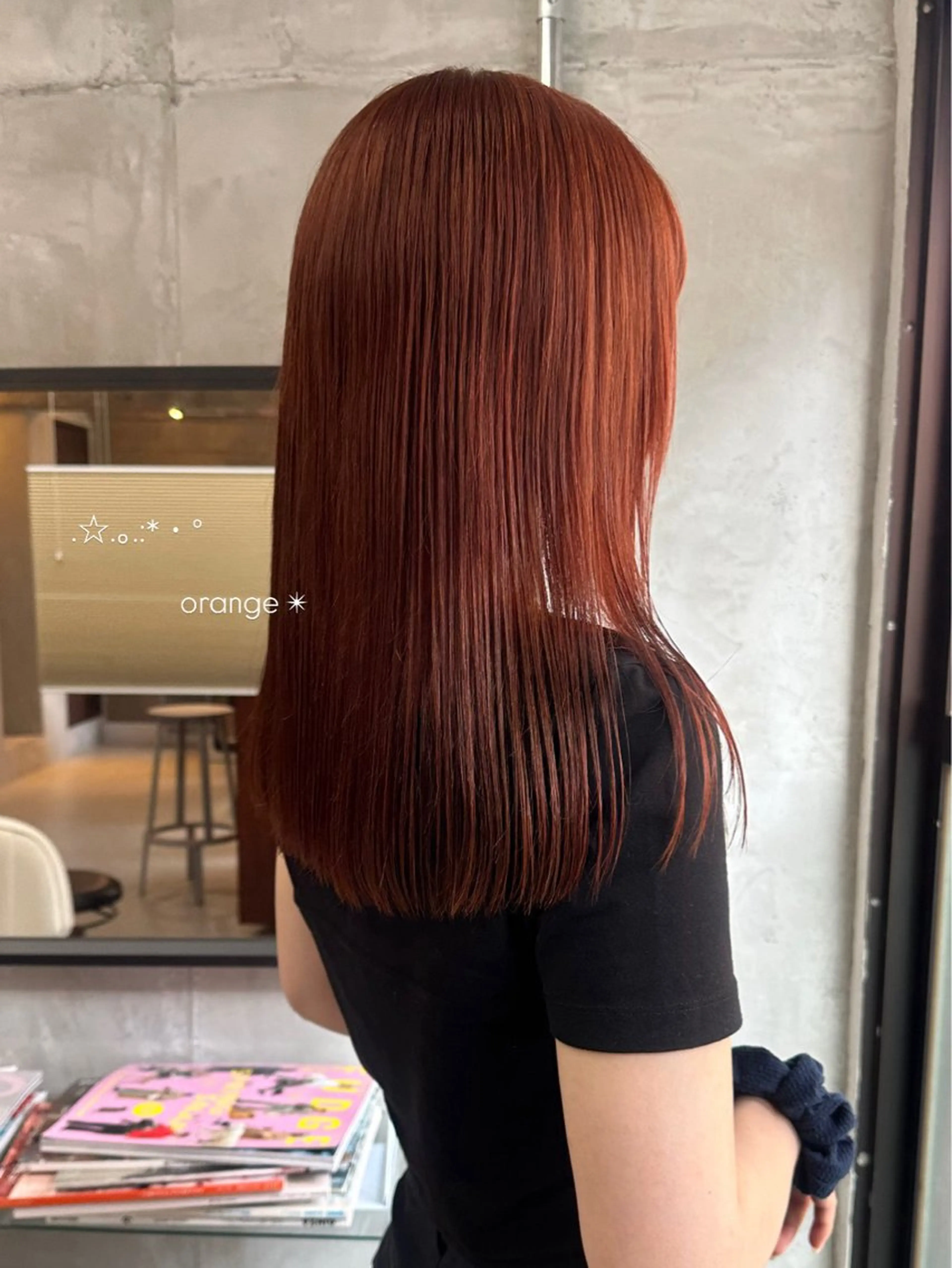 セミロング カラー カット ヘアカラー トリートメント 暖色/レイヤーカット 🌙オノユリカのヘアスタイル