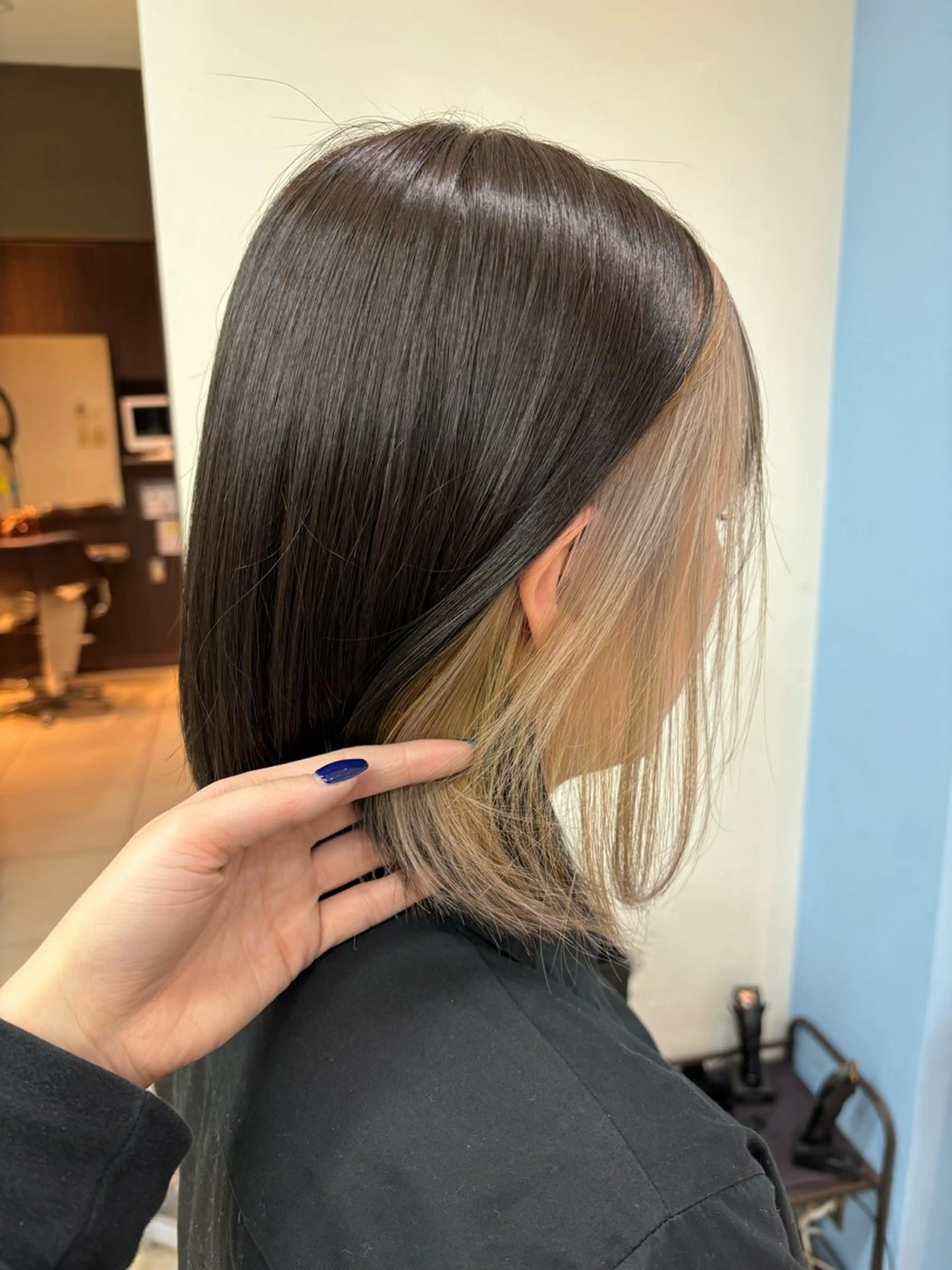 セミロング カラー 💜モデル大募集💜 松下のヘアスタイル