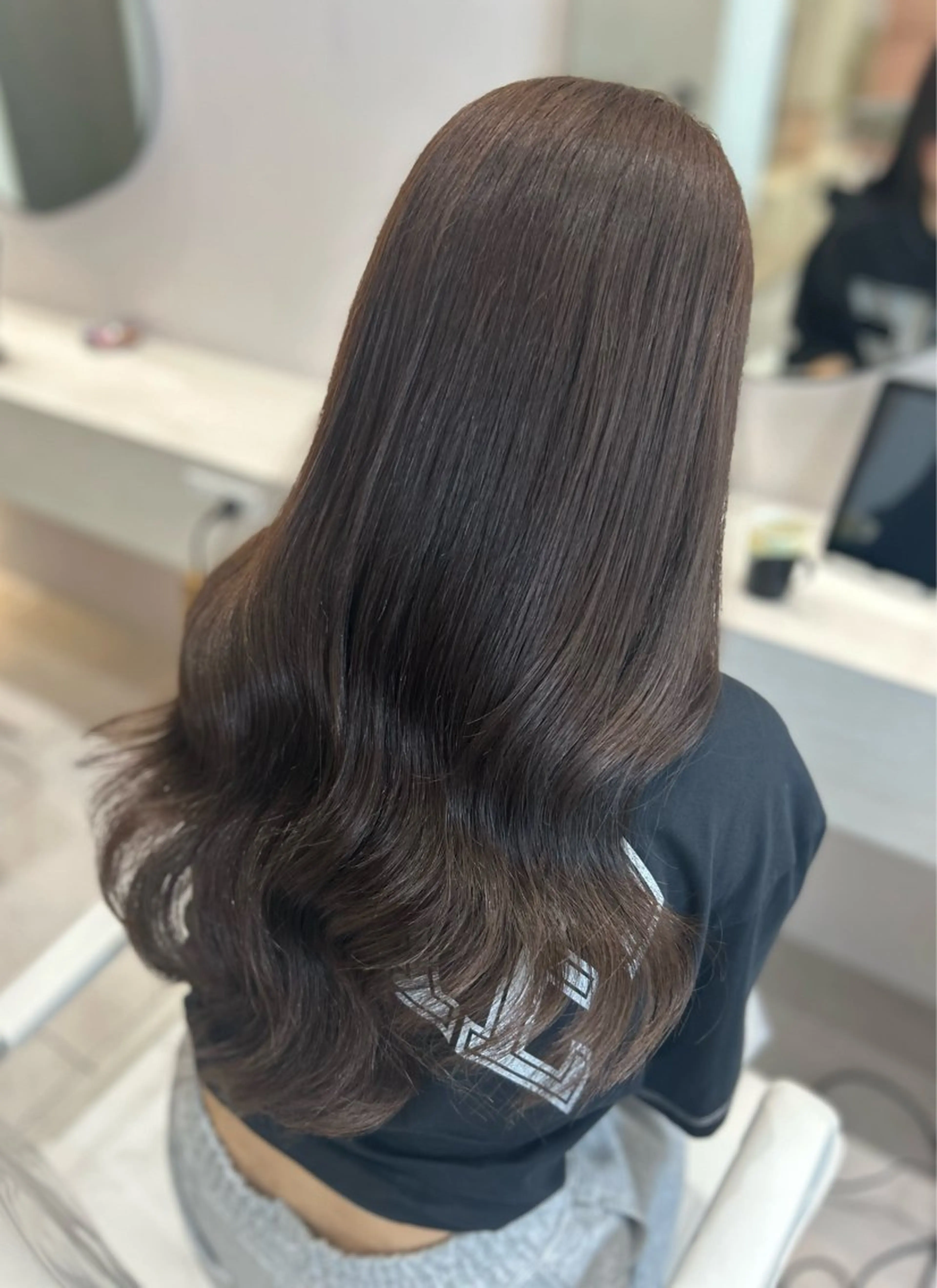 ロング カラー カット ヘアカラー トリートメント 中澤 瑠綺哉のヘアスタイル