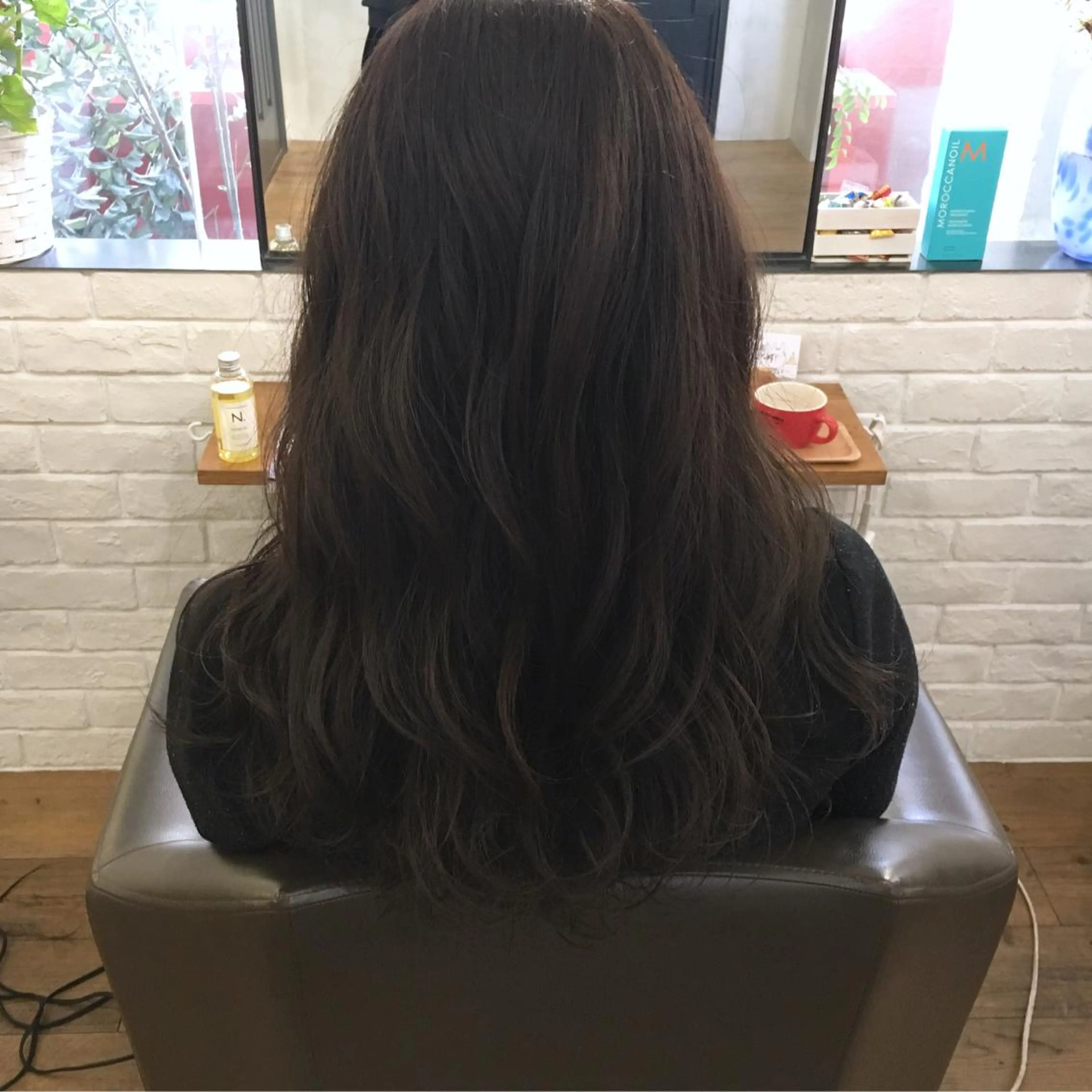 ロング カラー アディクシーカラー 透明感カラー トリートメント 上川 美幸のヘアスタイル