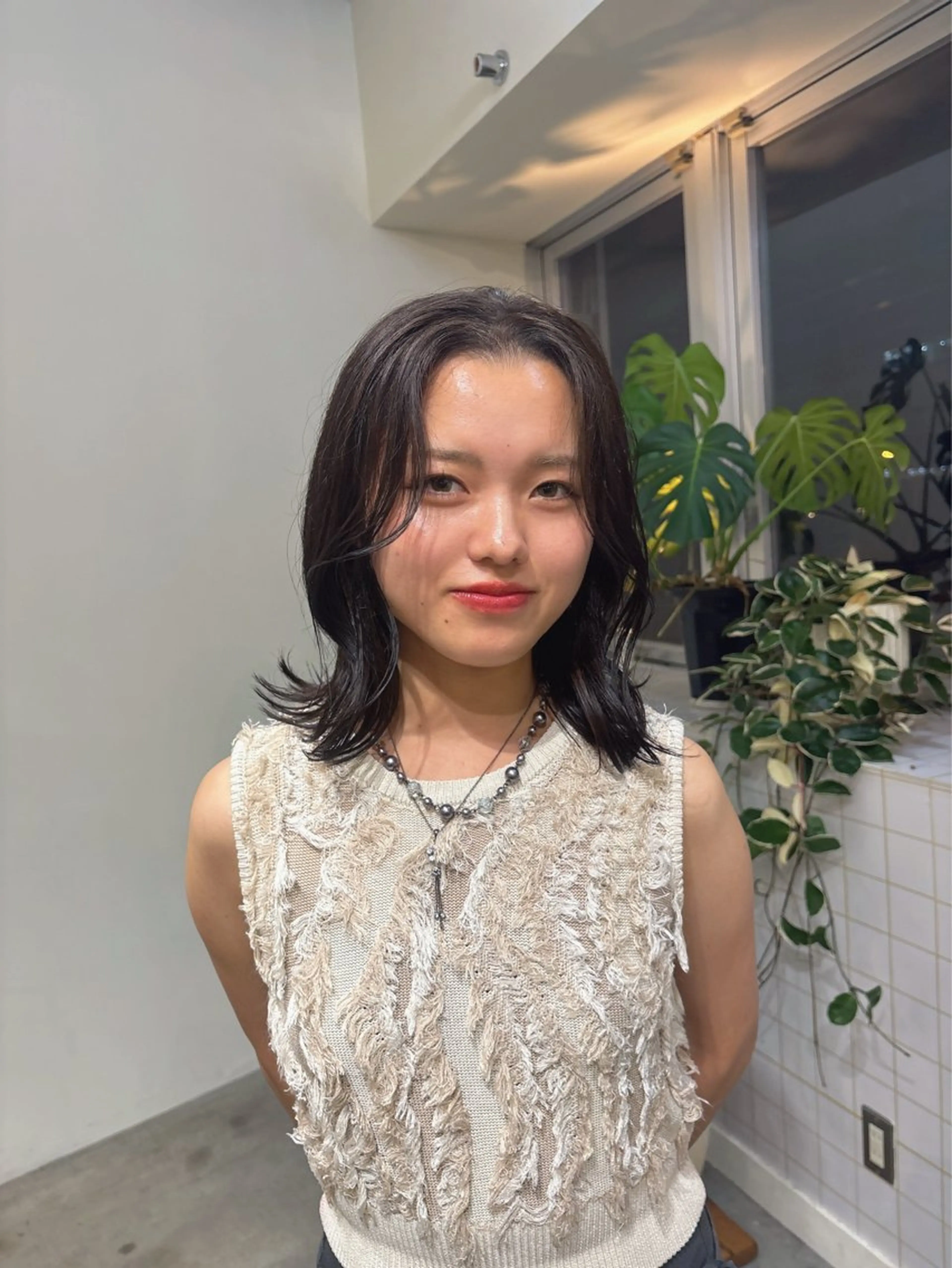 ミディアム ヘアカラー 梅田美容師カラー モデル募集中MICOのヘアスタイル