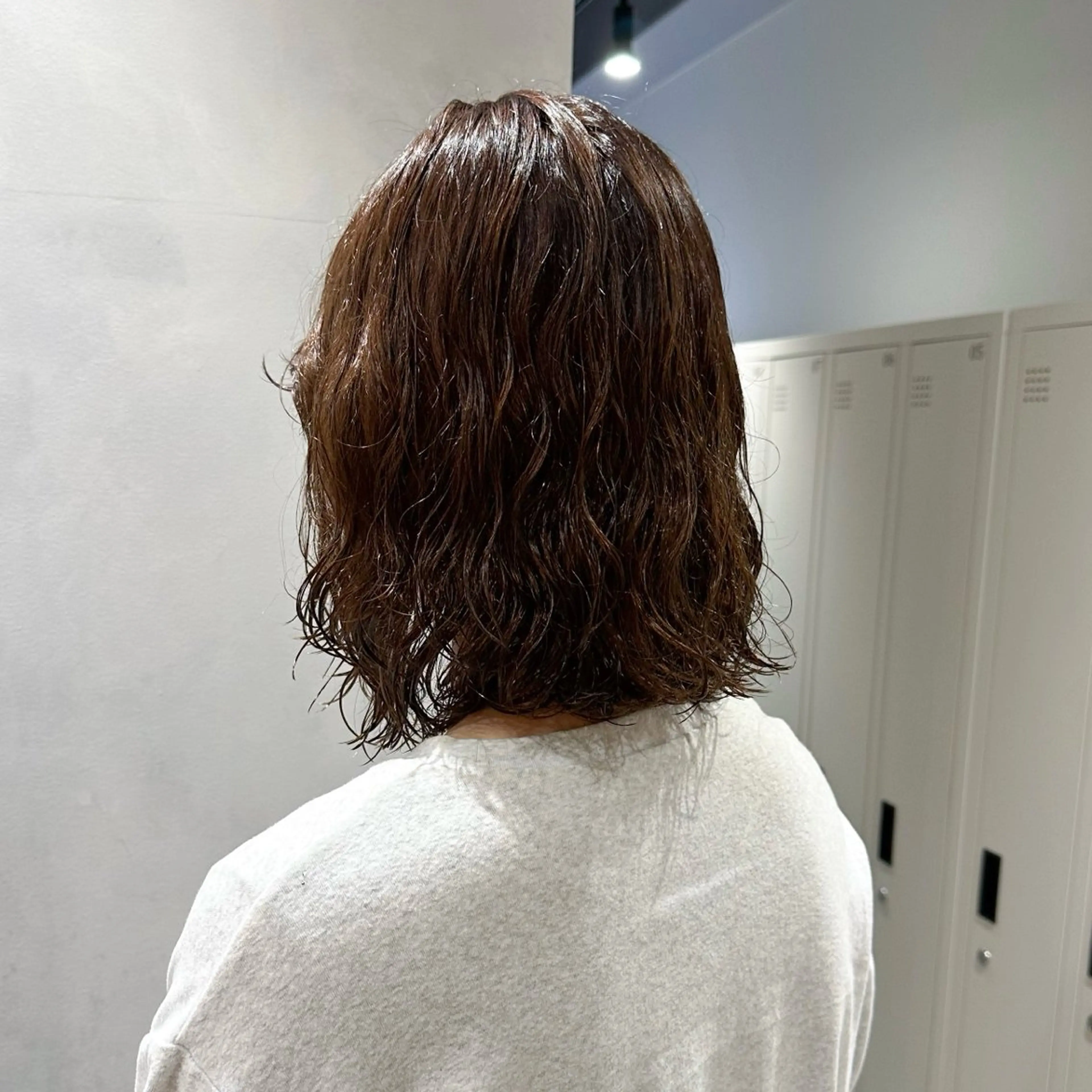 ショート カラー パーマ ベージュカラー ヘアカラー トリートメント PARC by Un ami所属・もも ／メンズ〜レディースのヘアスタイル