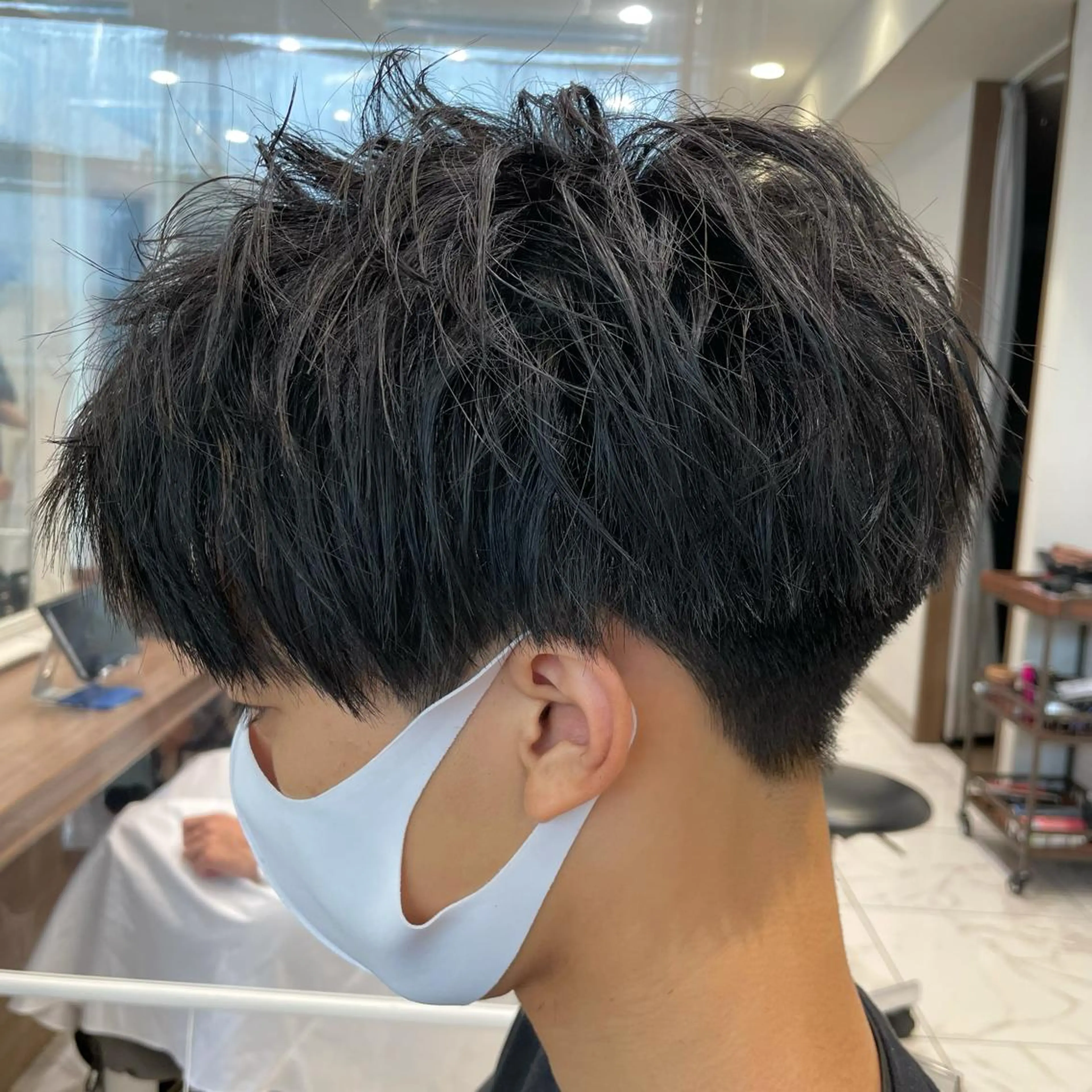 ショート メンズ カット 【メンズ縮毛矯正】 田中秀斗のヘアスタイル