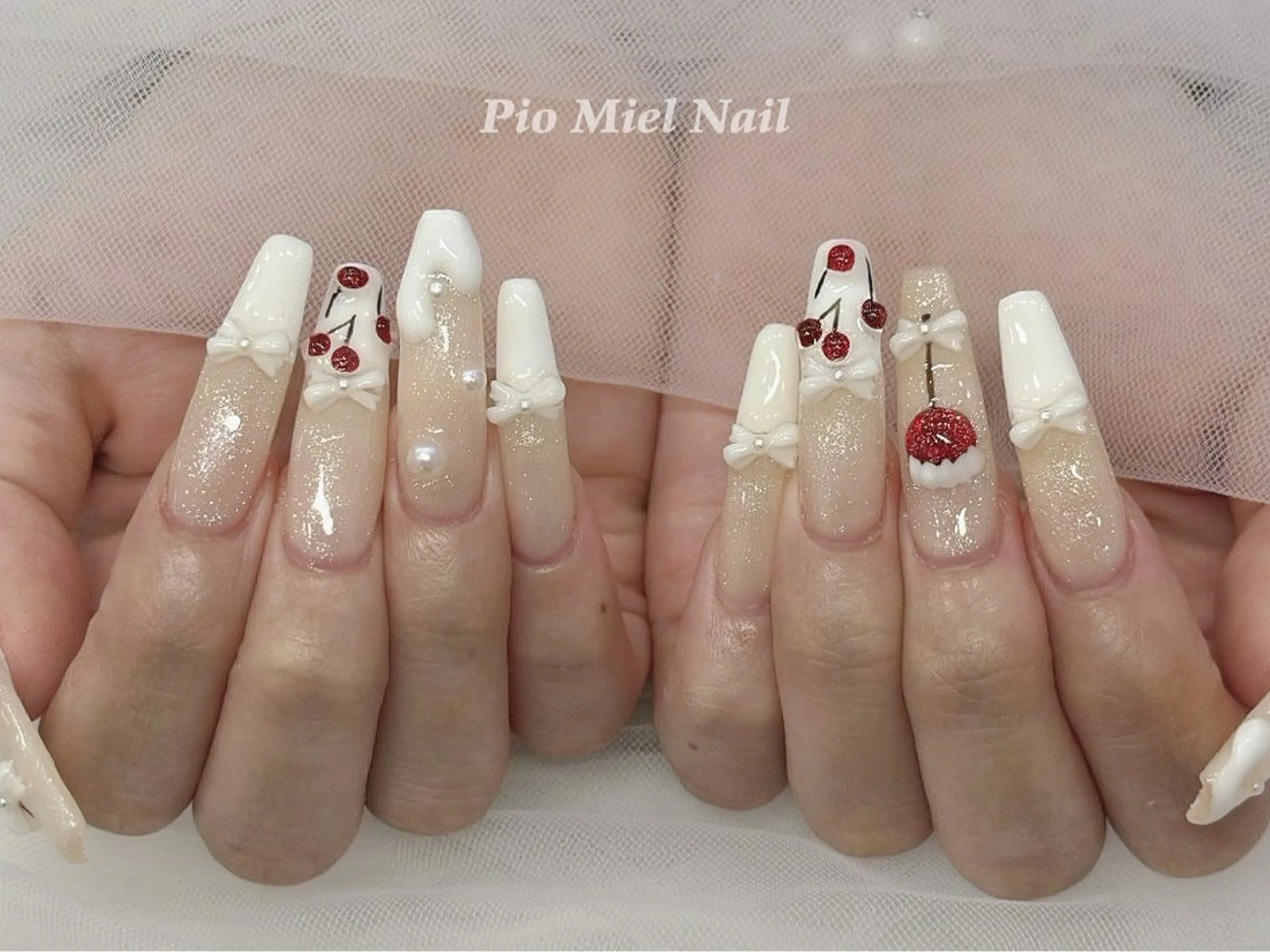 ネイル フレンチネイル 韓国ネイル マグネットネイル ニュアンスネイル ワンカラーネイル ハンドネイル ハンドケア Pio Mielのネイルデザイン