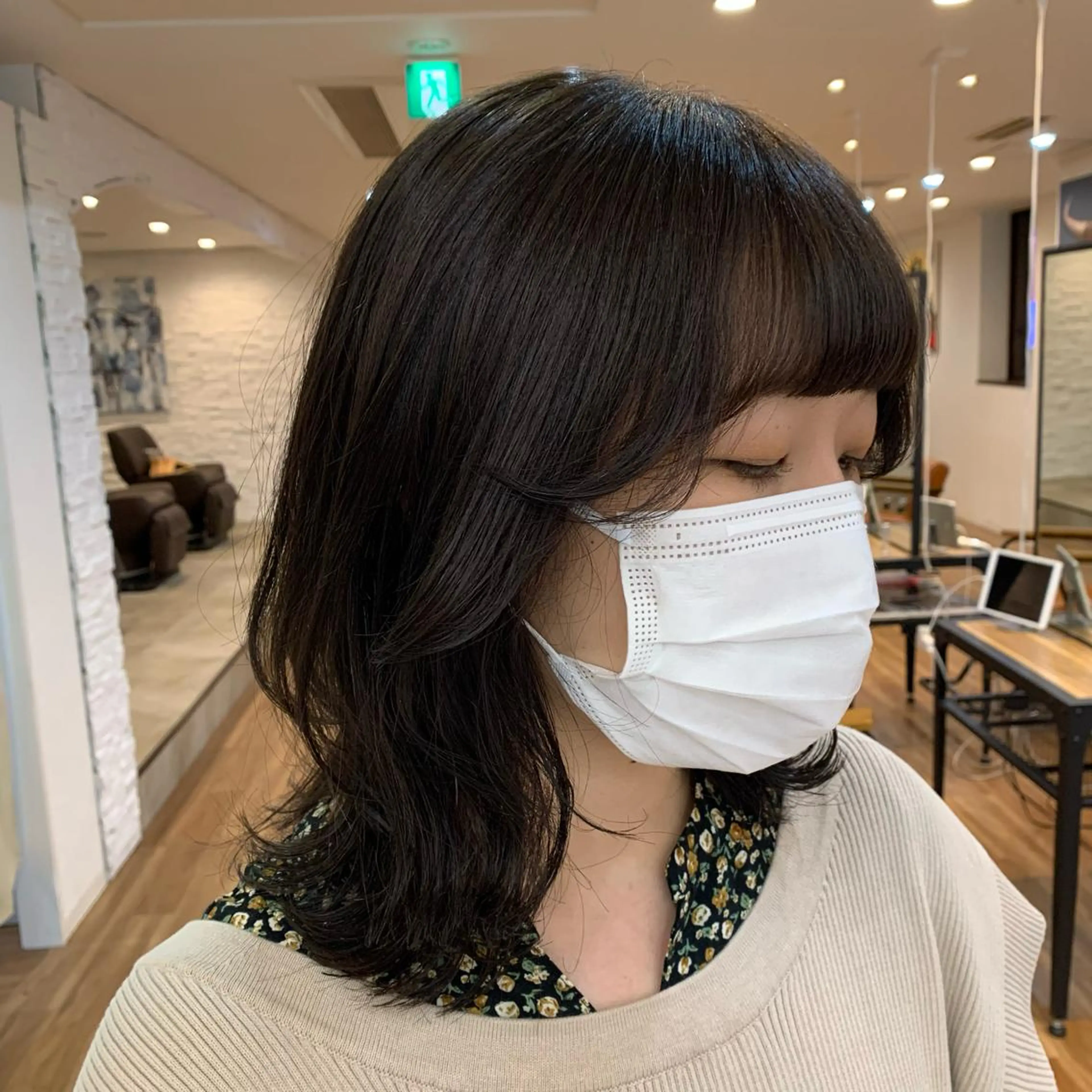 ミディアム くびれヘア 【韓国風くびれヘア】 joule小木曽輝のヘアスタイル