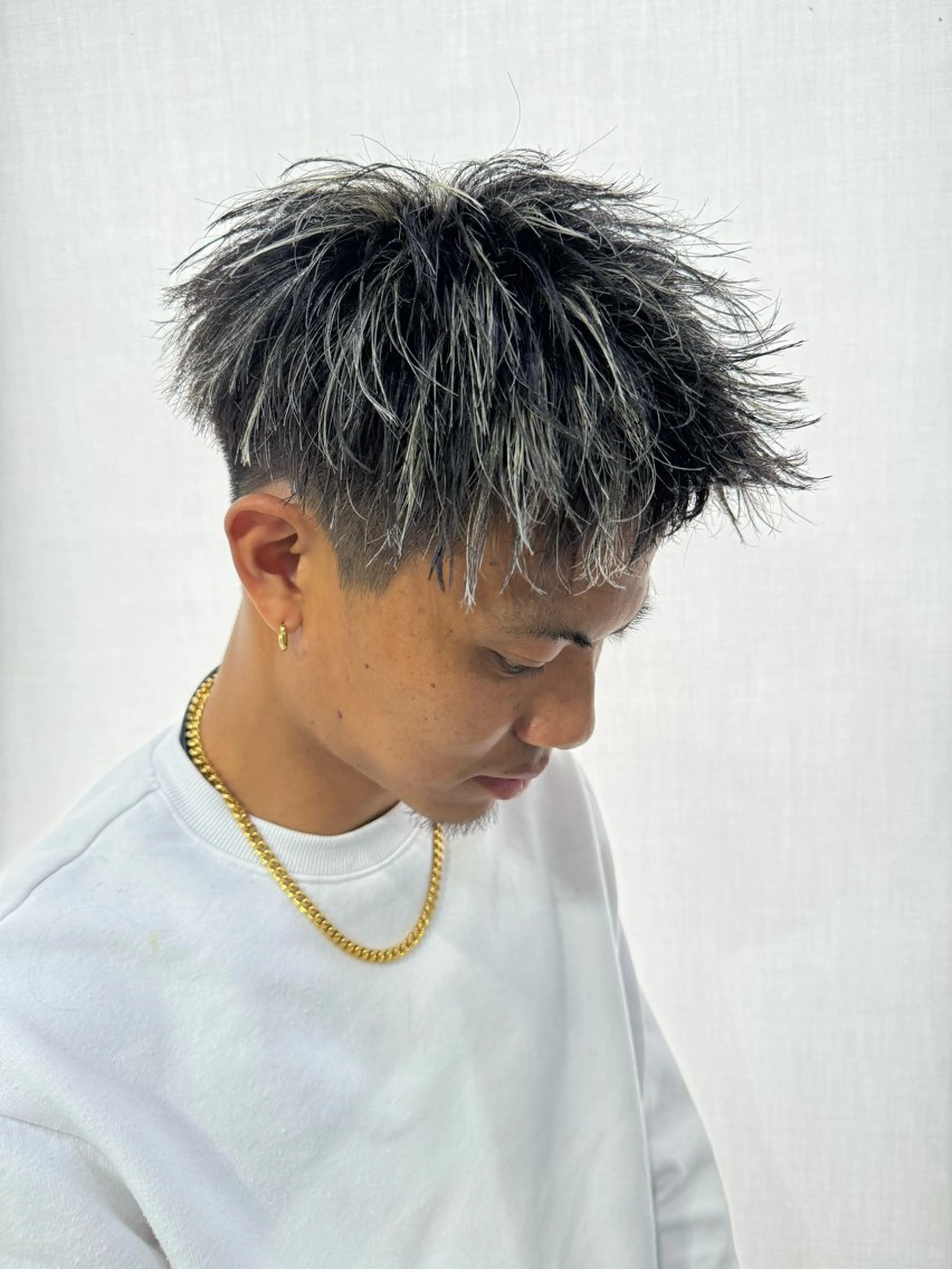 カラー パーマ メンズ カット ヘアカラー パーマ 金子勇希🔥パーマ 比率90%以上🔥のヘアスタイル