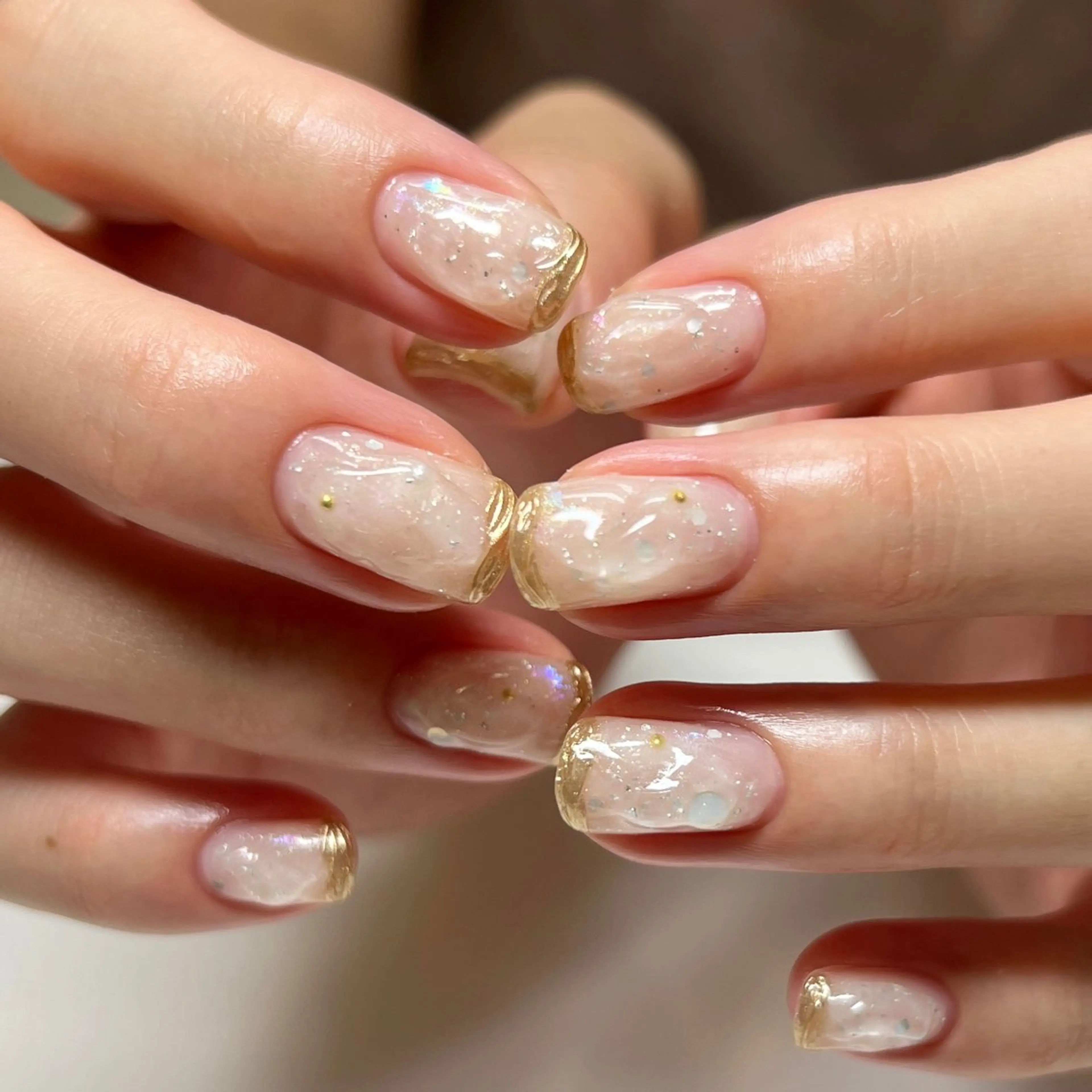 ネイル フレンチネイル ミラーネイル ニュアンスネイル ぷっくりネイル ハンドネイル REHTOF 【銀座駅徒歩1分】のネイルデザイン