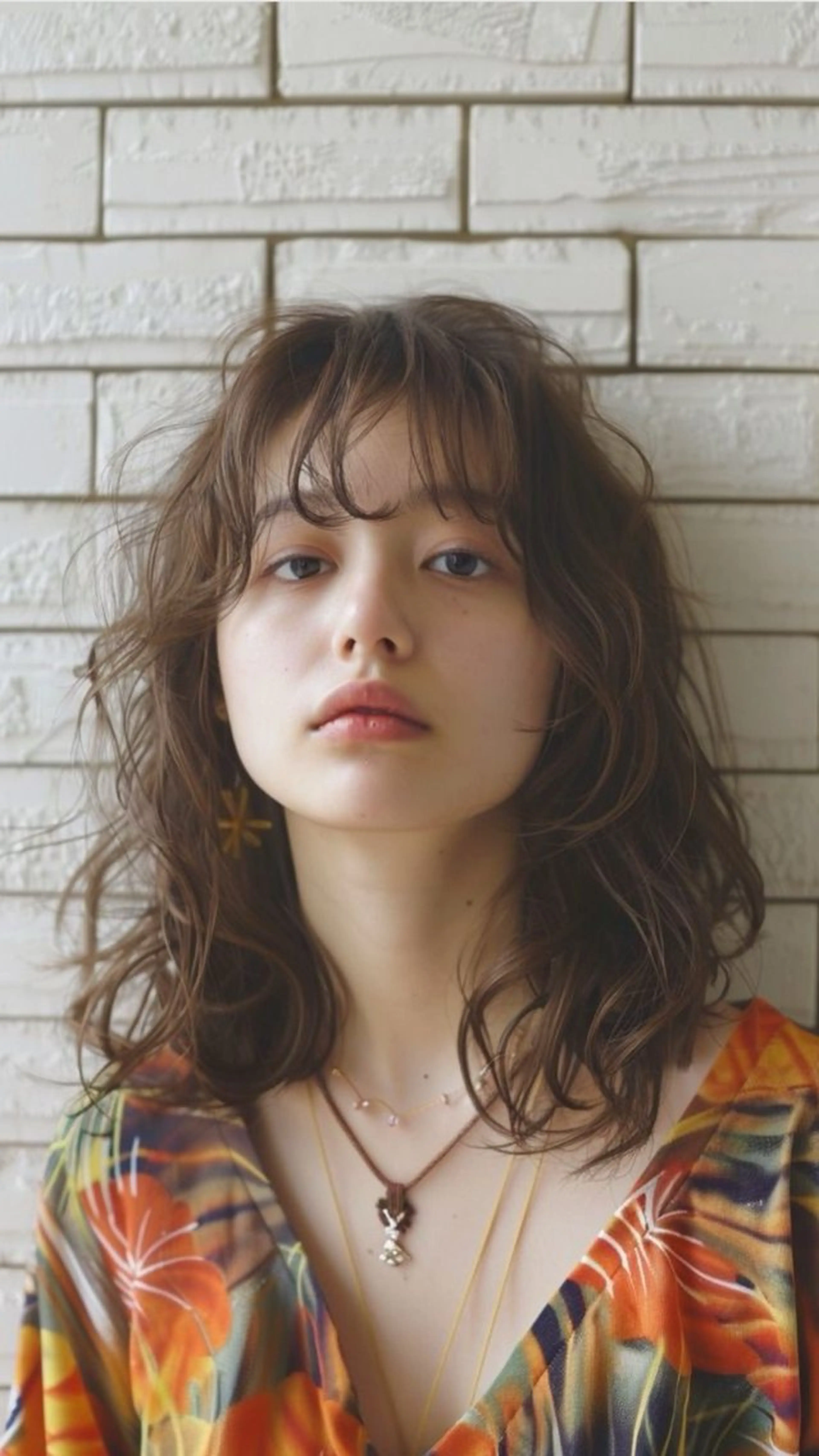 ミディアム パーマ カット パーマ トリートメント ROCCAhair 瞭汰のヘアスタイル