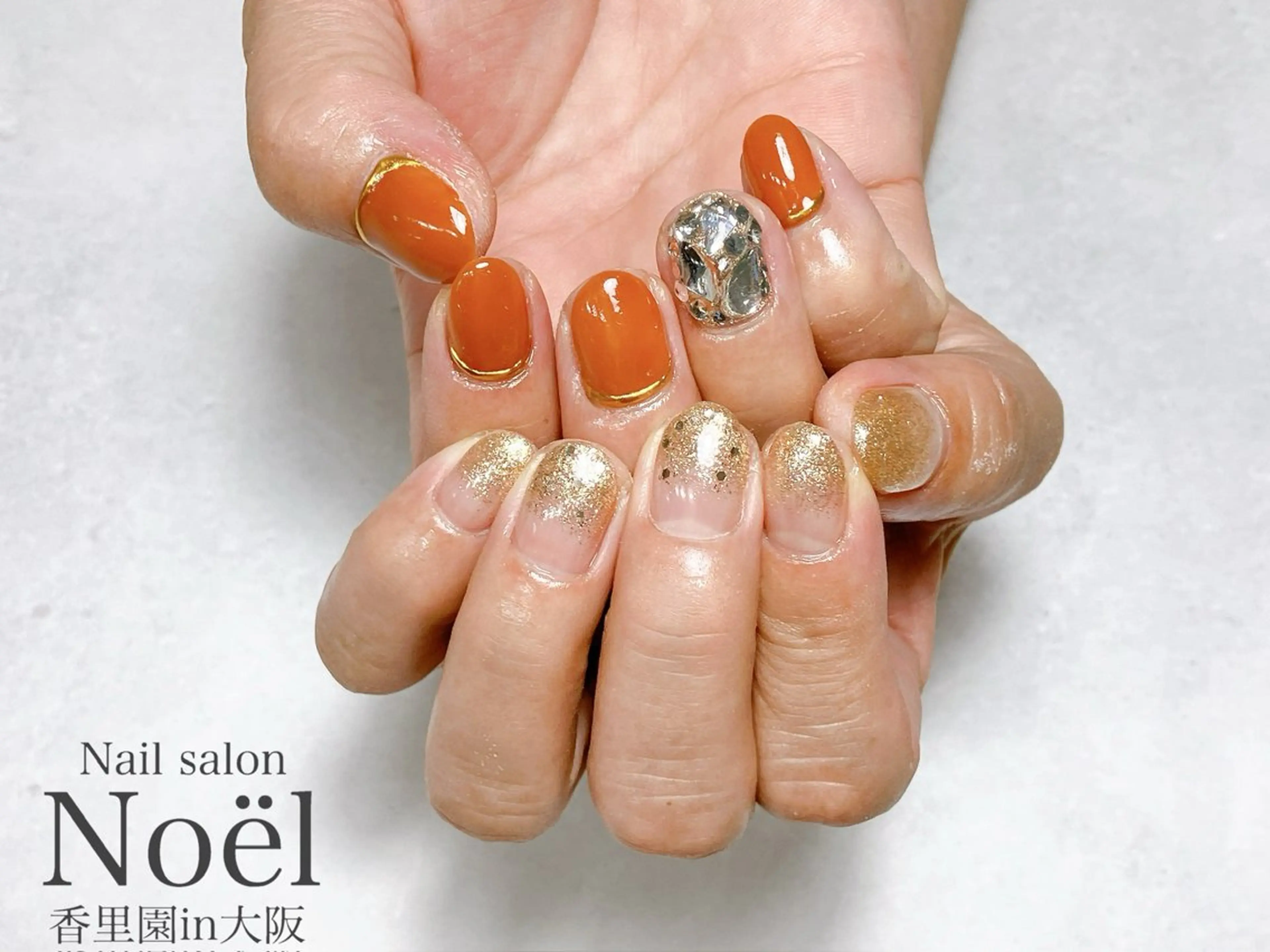 ネイル 成人式 ラメ(グリッター) ラメグラデーション Nailsalon Noël所属・Nailsalon ＆Noelのネイルデザイン