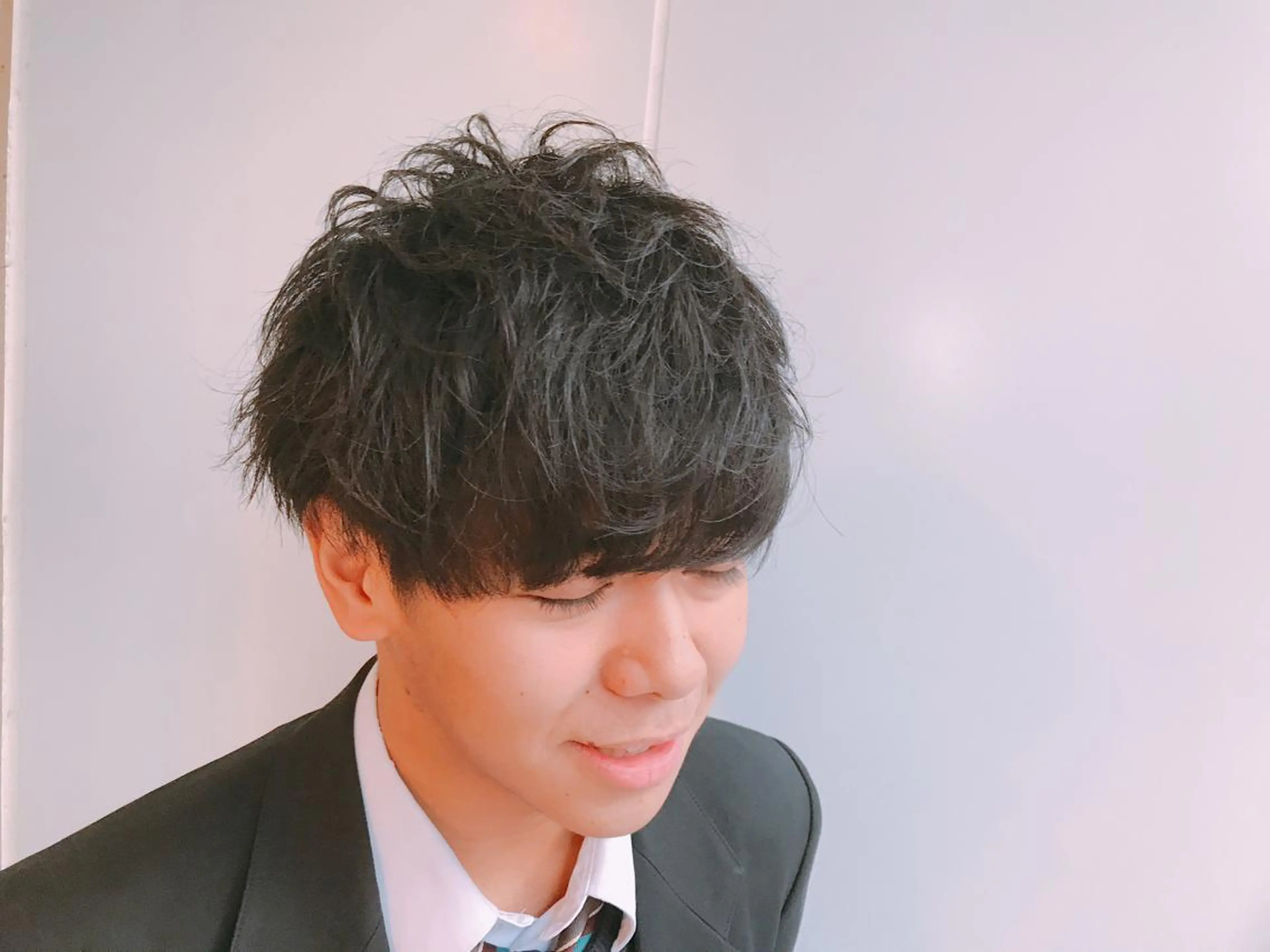 パーマ メンズ メンズパーマ ニュアンスパーマ 久保亮太 /大人ショートのヘアスタイル