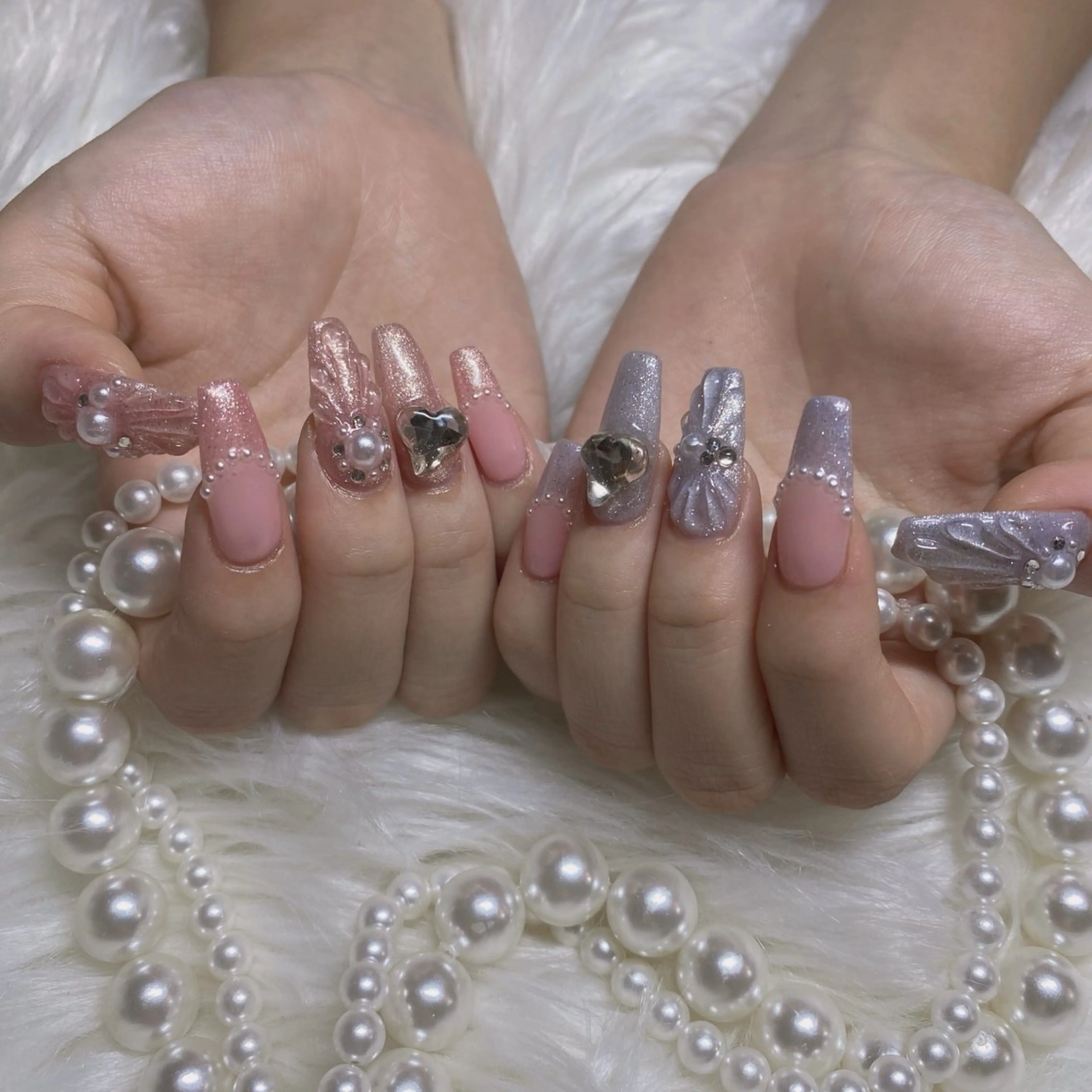 ネイル ロングネイル 持ち込み スカルプネイル Nail salon  apricot所属・Nailsalon apricotのネイルデザイン