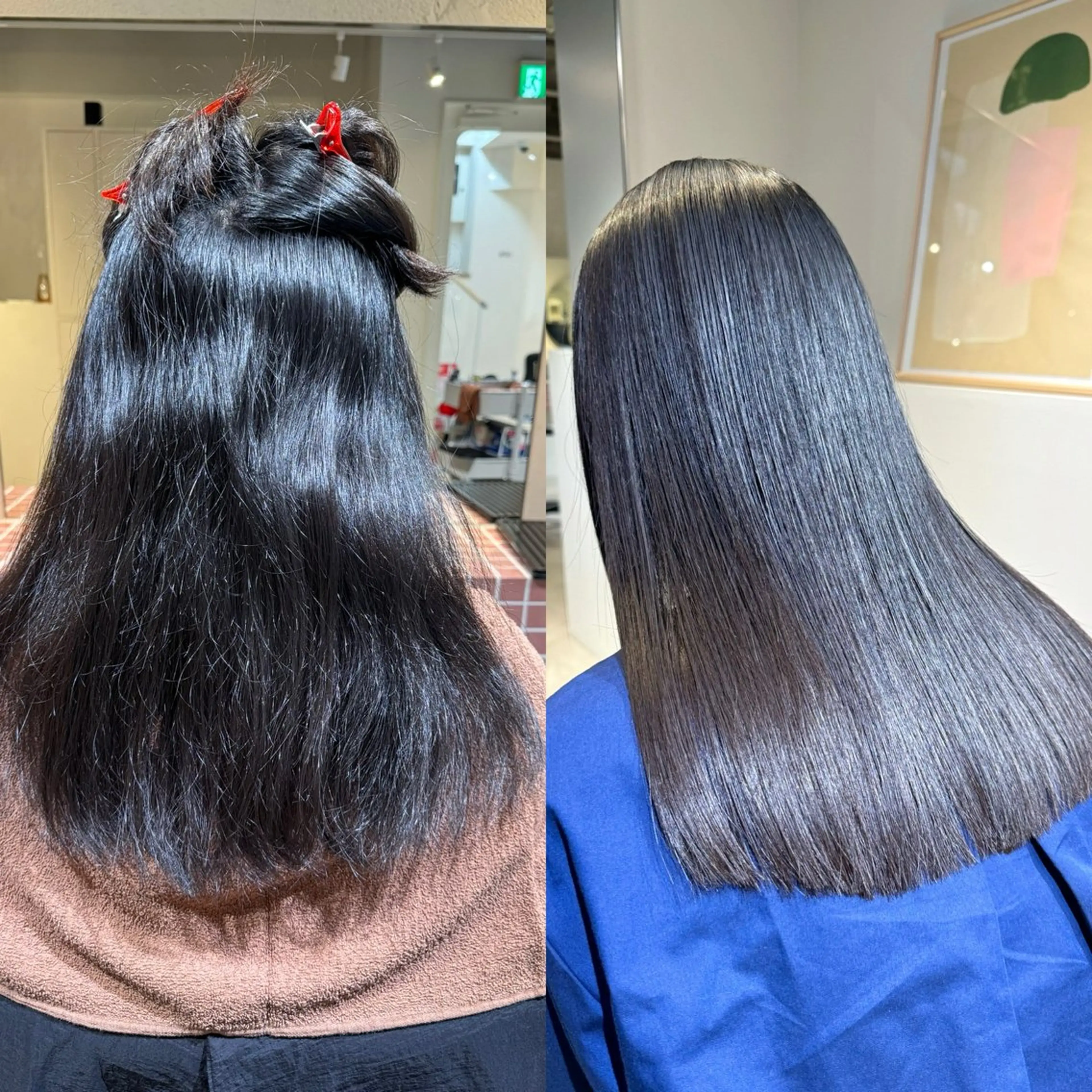 ロング アッシュ ボブ 髪質改善 レイヤーカット ロング eto所属・髪質改善スペシャリス ト長尾勇弥/梅田中津のヘアスタイル