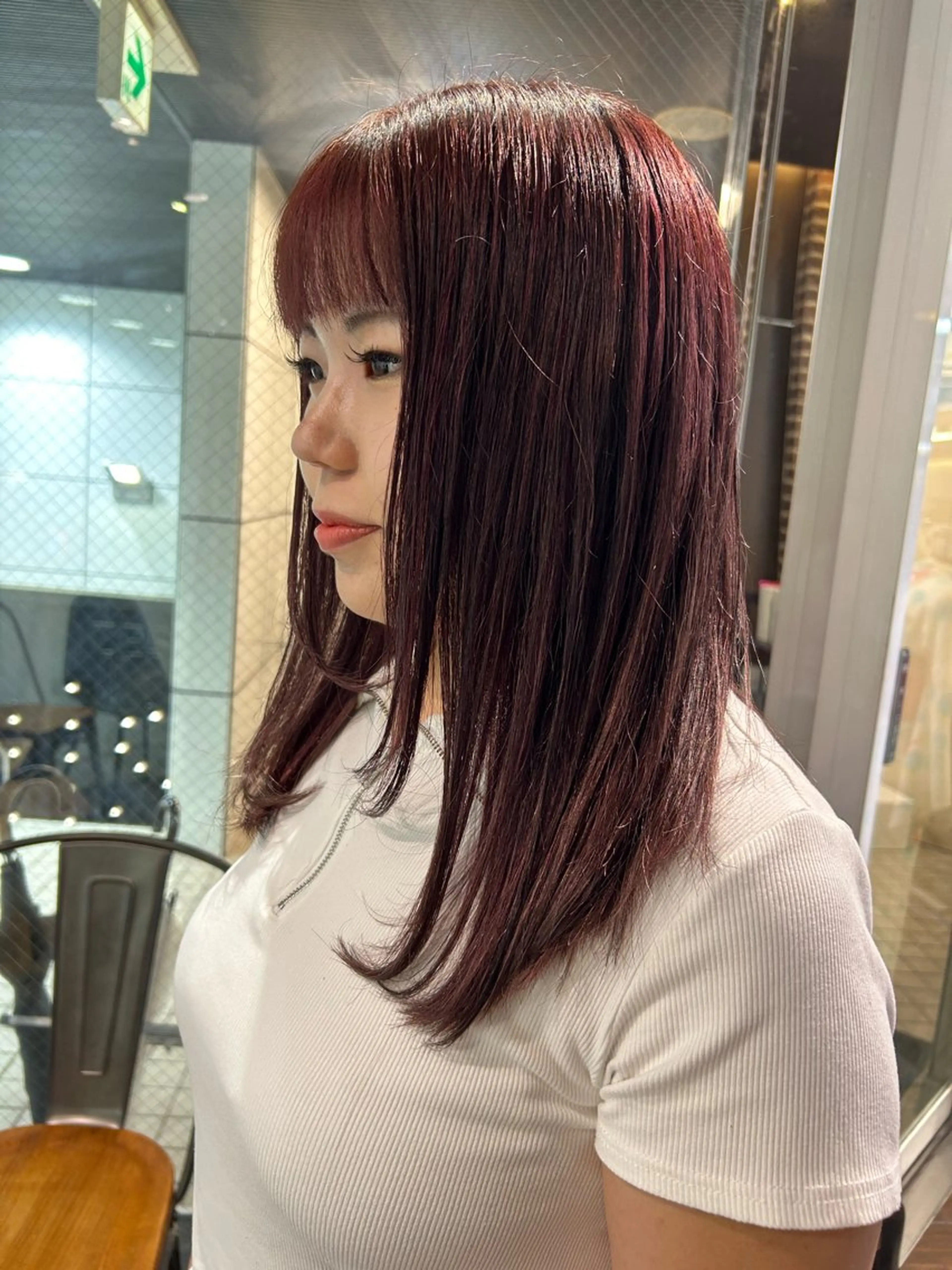 セミロング カラー ブリーチ ケアブリーチ ダブルカラー イヤリングカラー ハイトーンカラー ヘアカラー メンズ/ブリーチなし サクラ🌸のヘアスタイル