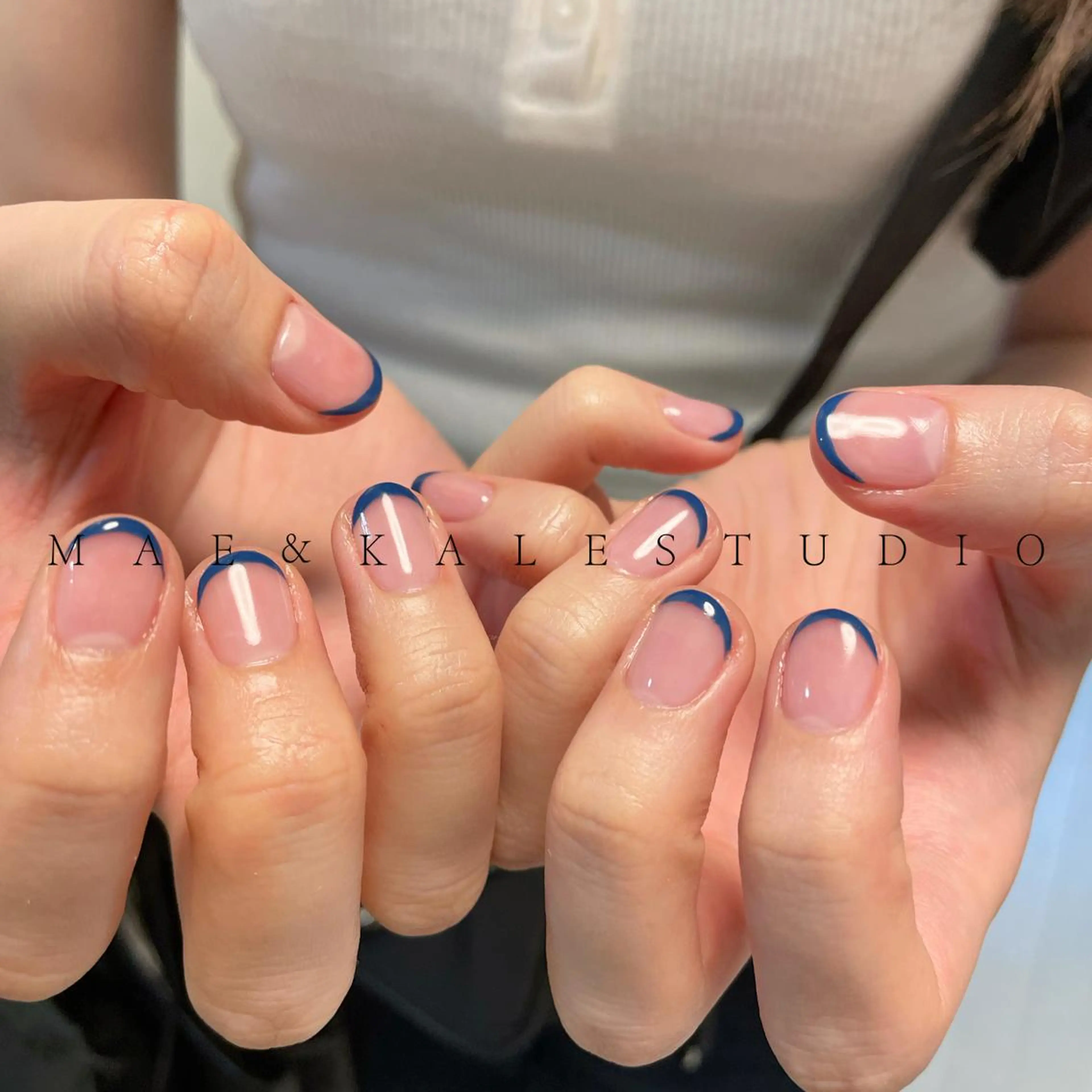 ネイル フレンチネイル MAE&KALE STUDIOのマツエク・マツパデザイン