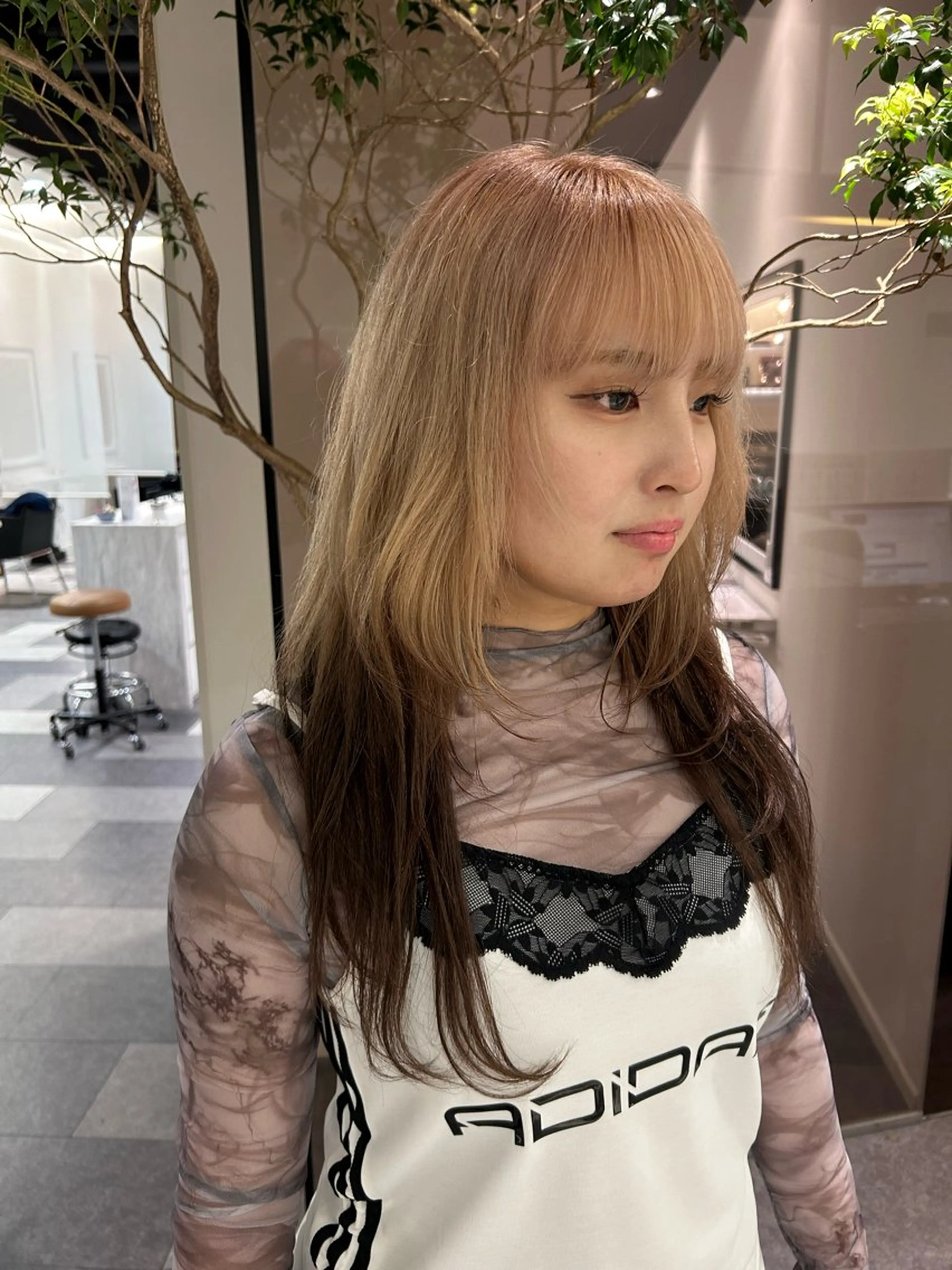 ロング カラー K-two名古屋所属・ショートカット 中原優美のヘアスタイル