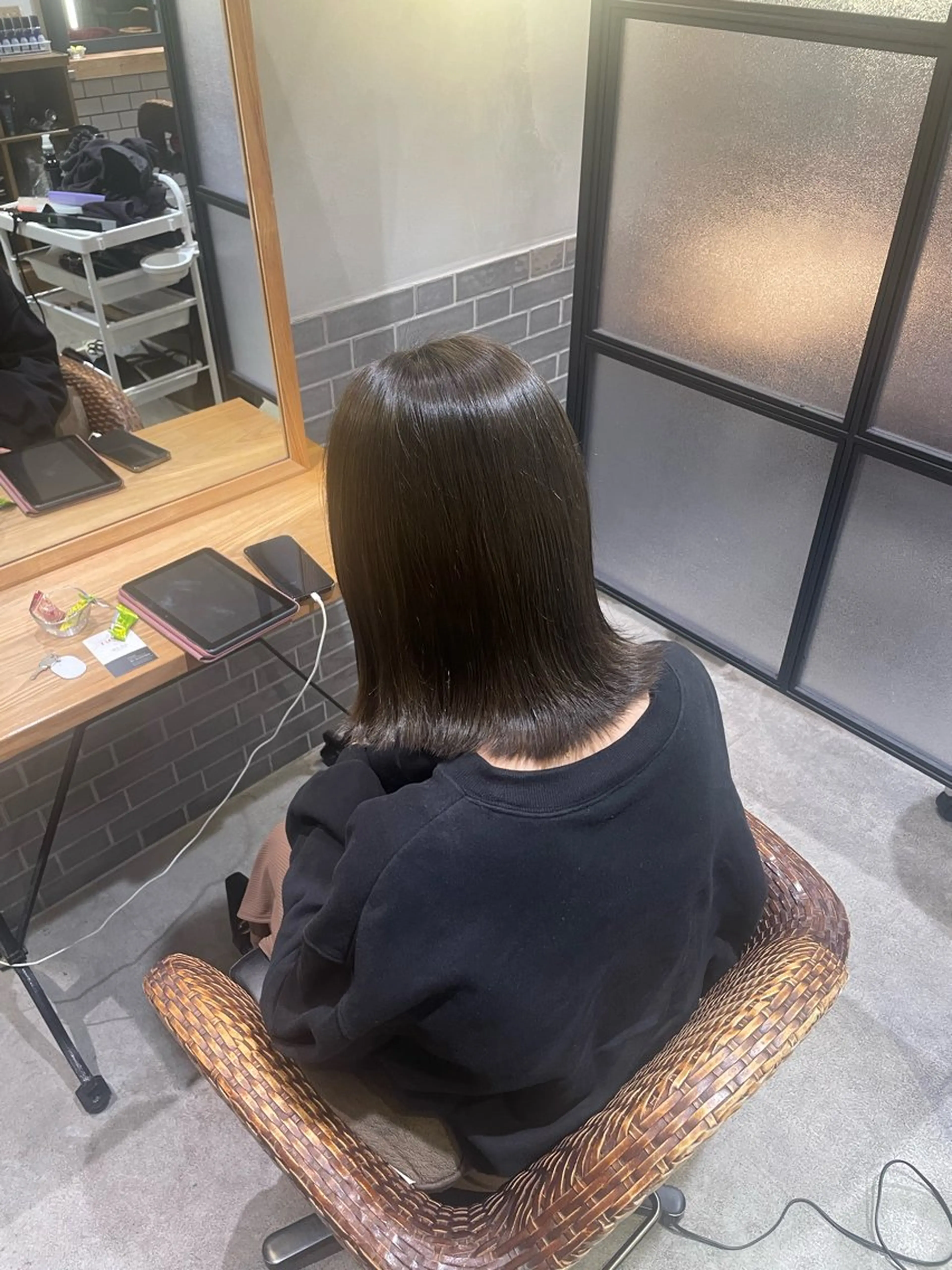ミディアム カラー カット ヘアカラー トリートメント 暖色カラー🤎Red Neo　meiのヘアスタイル