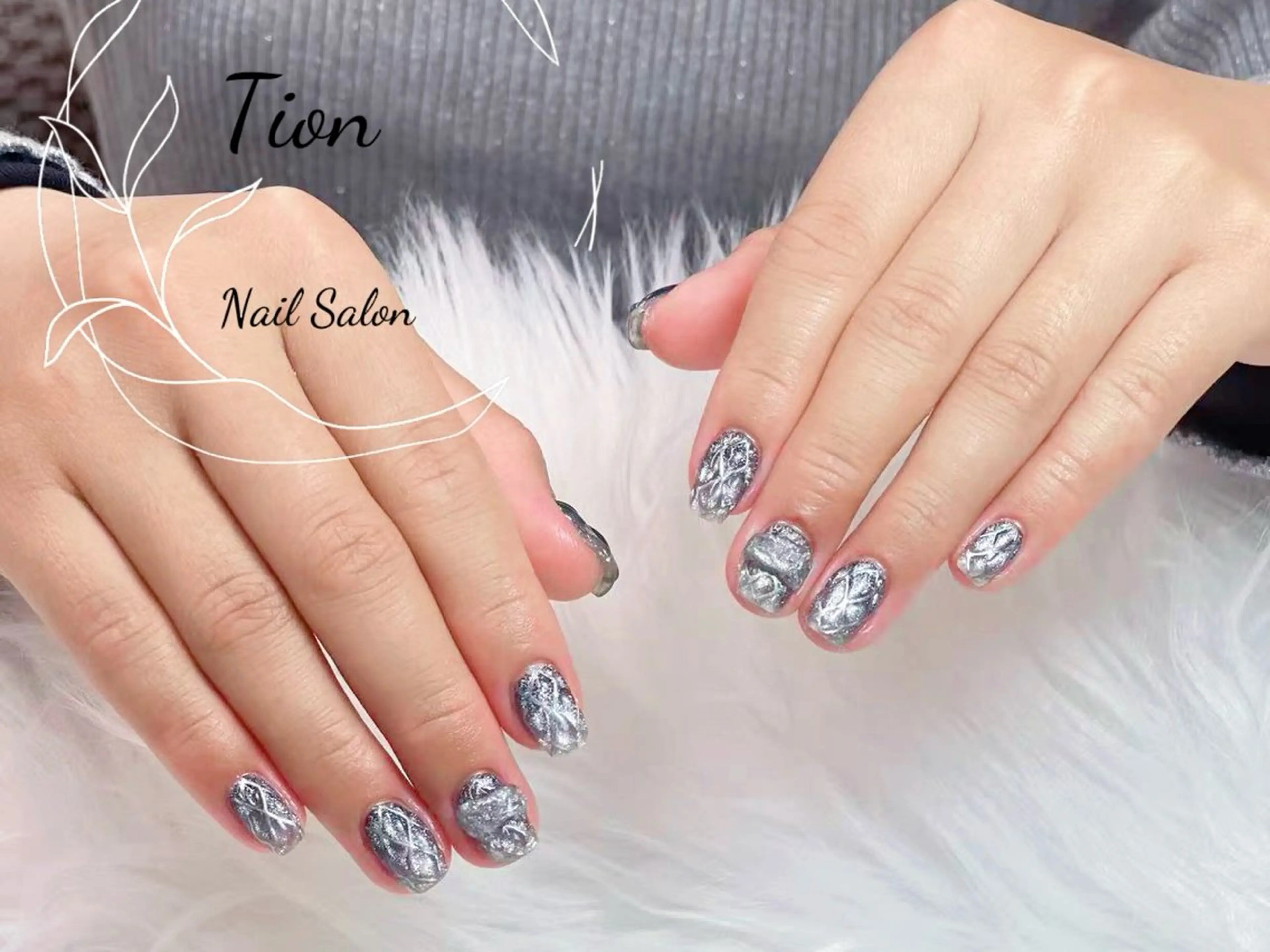 ネイル チークネイル 長さ出し フットネイル フレンチネイル ジェルネイル Nailsalon Tion武蔵小杉店所属・Nailsalon Tion武蔵小杉店のネイルデザイン