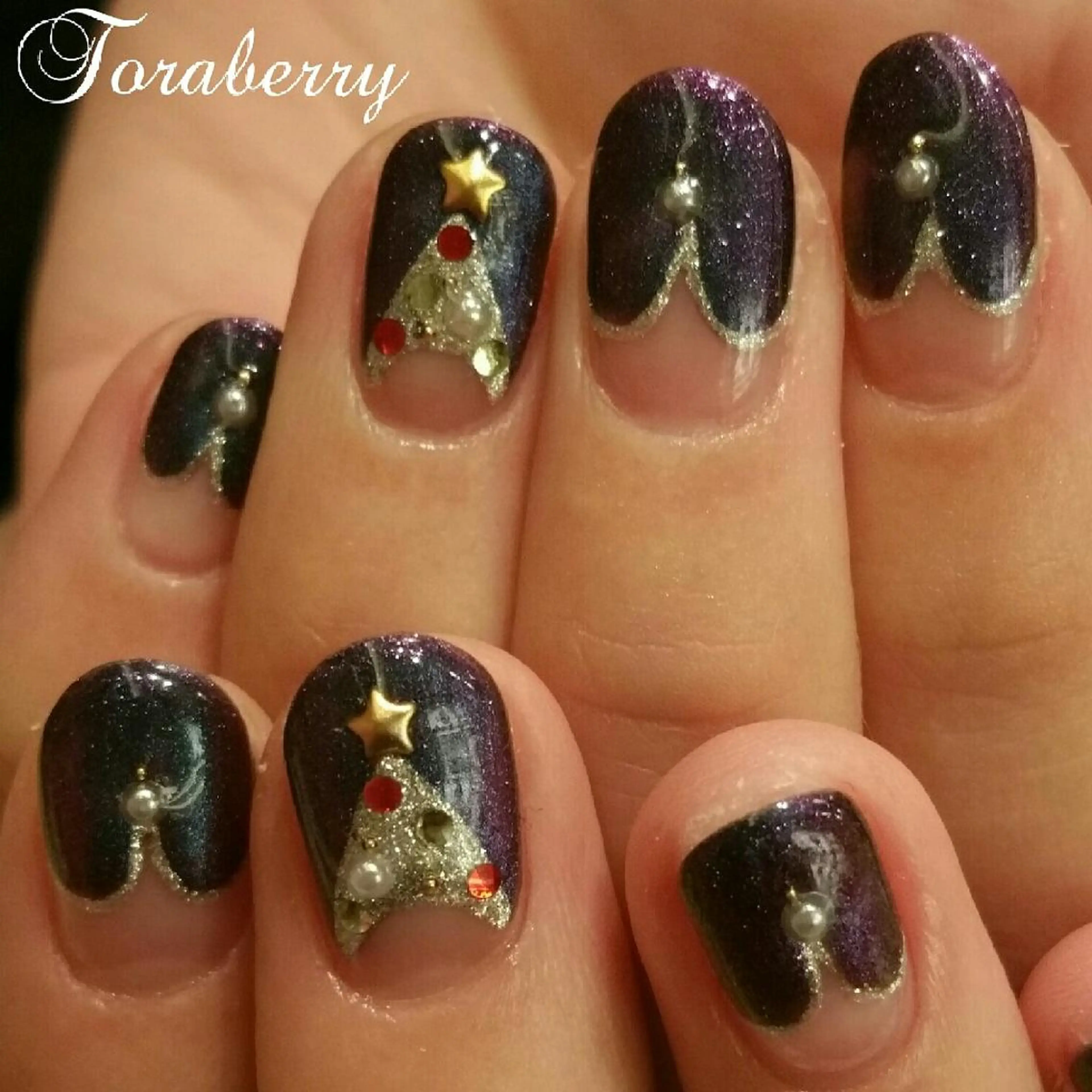 ネイル 持ち込み 冬ネイル クリスマス ネイリスト なつみのネイルデザイン