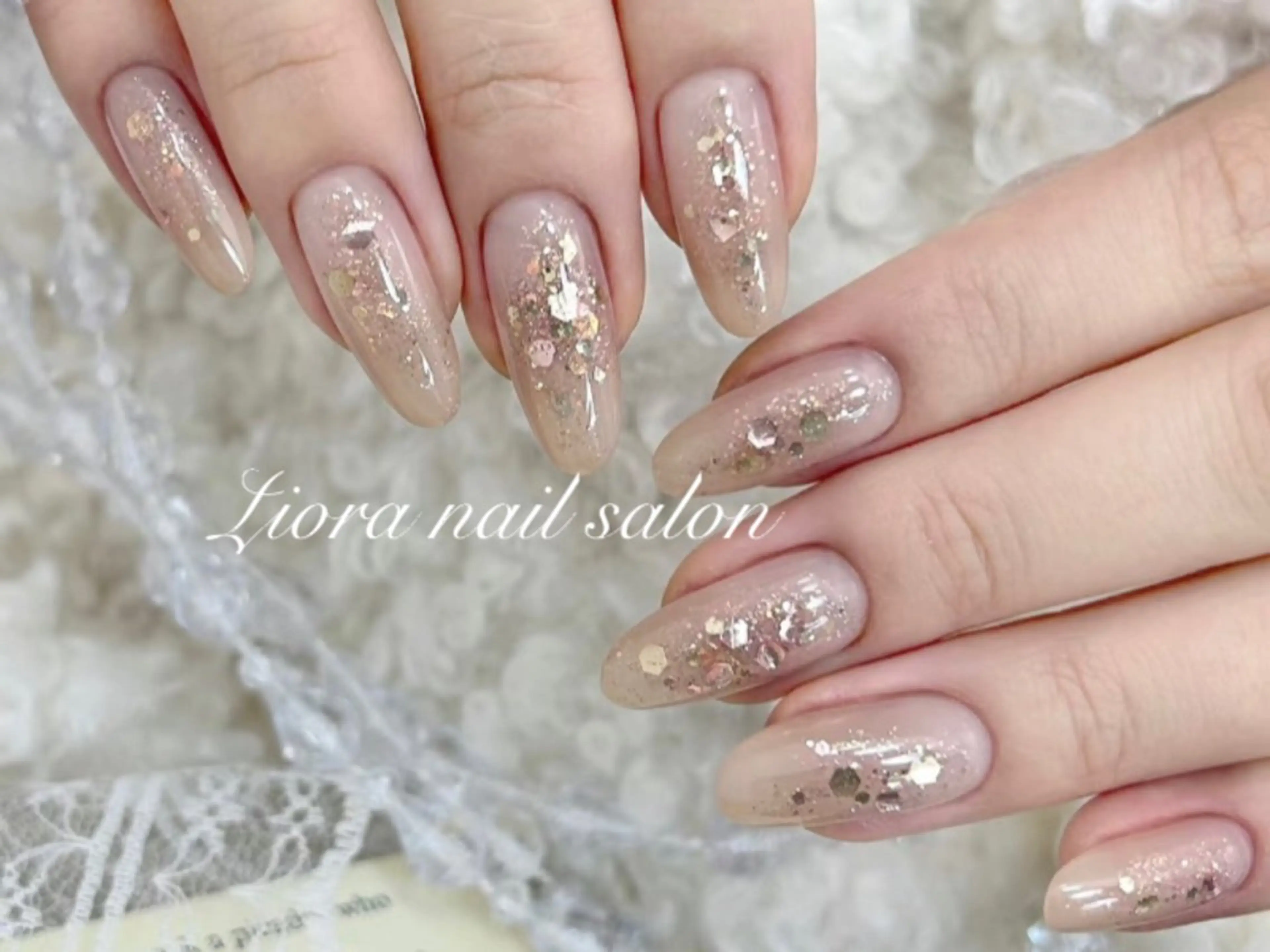 ネイル チークネイル フットネイル フレンチネイル ジェルネイル ガーリー ハンドネイル Liora ネイルサロン所属・Liora nail salonのネイルデザイン