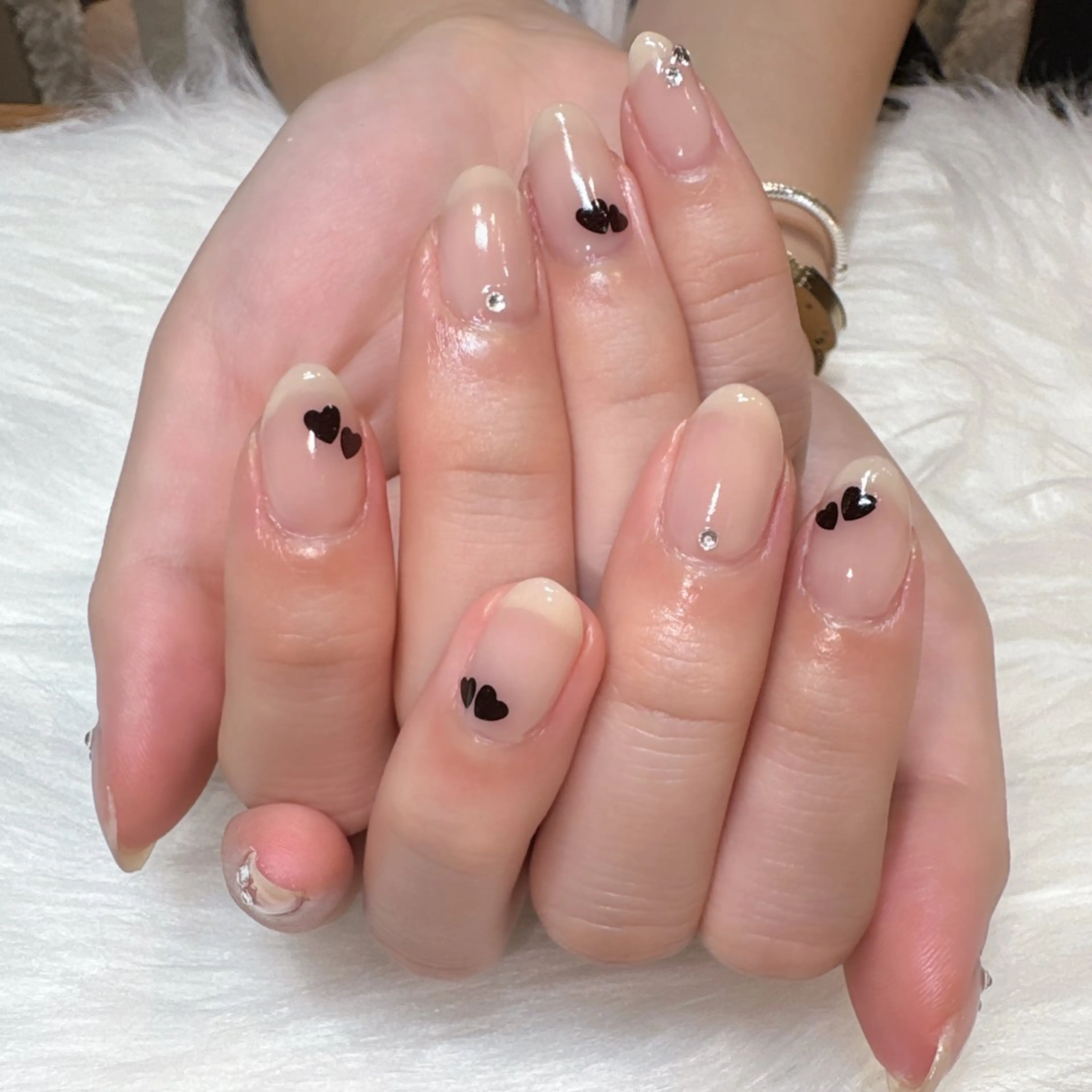 ネイル ハンドネイル ネイル/耳つぼ 🖤RIKOのネイルデザイン