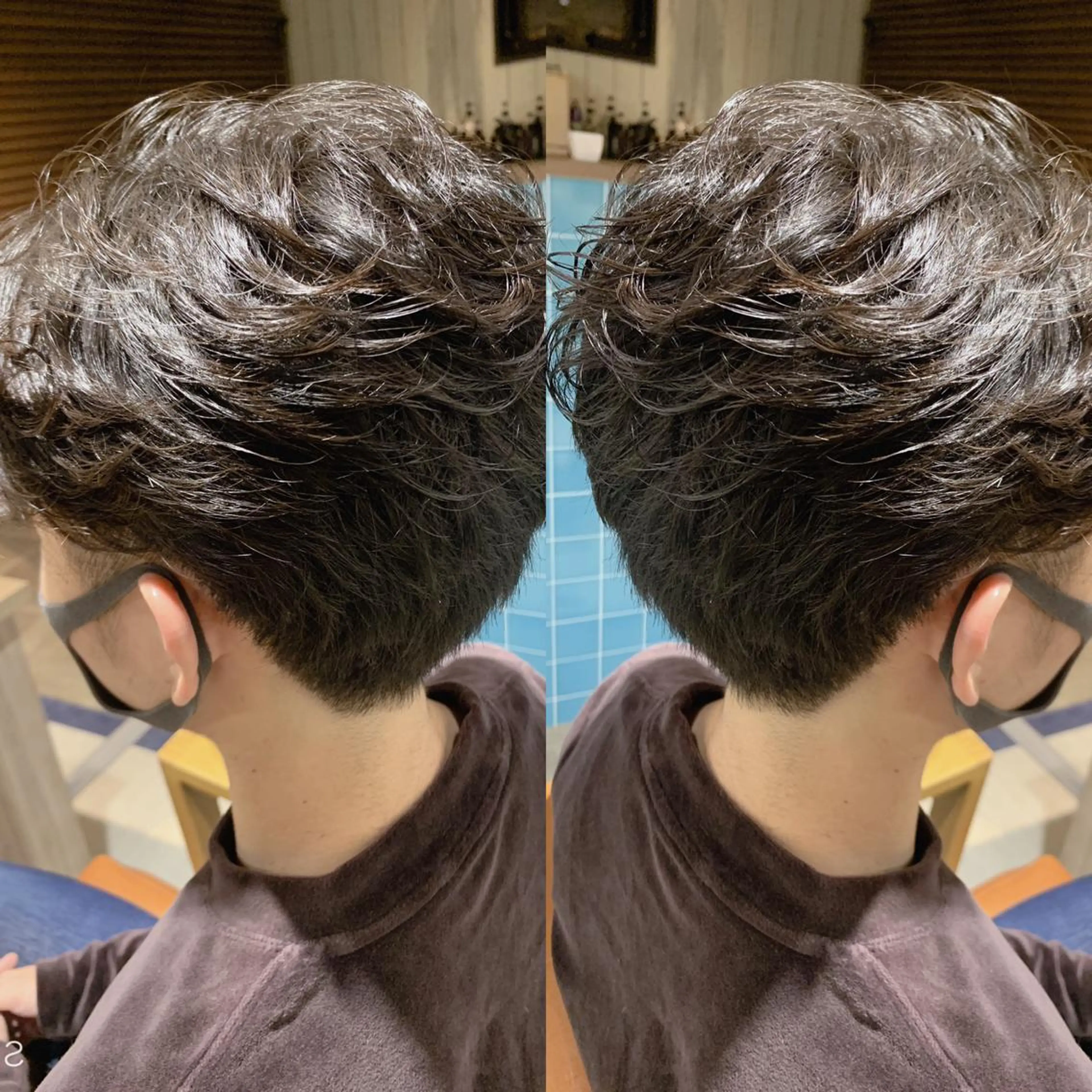 ショート パーマ メンズ 韓国🇰🇷 ✂︎hair 内田愛のヘアスタイル