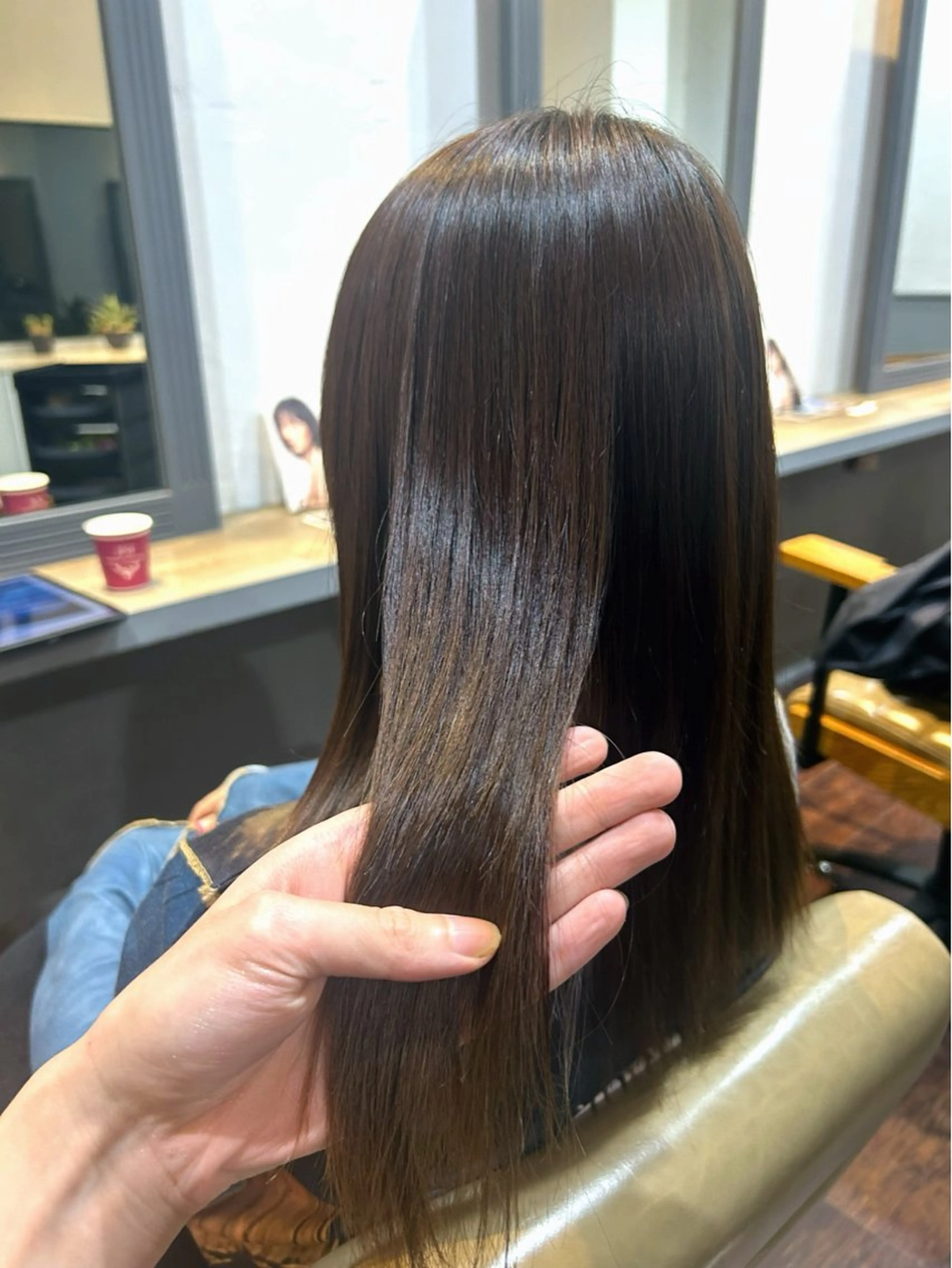 セミロング 縮毛矯正 トリートメント ヘッドスパ 🧊鎌田 拓磨🧊のヘアスタイル