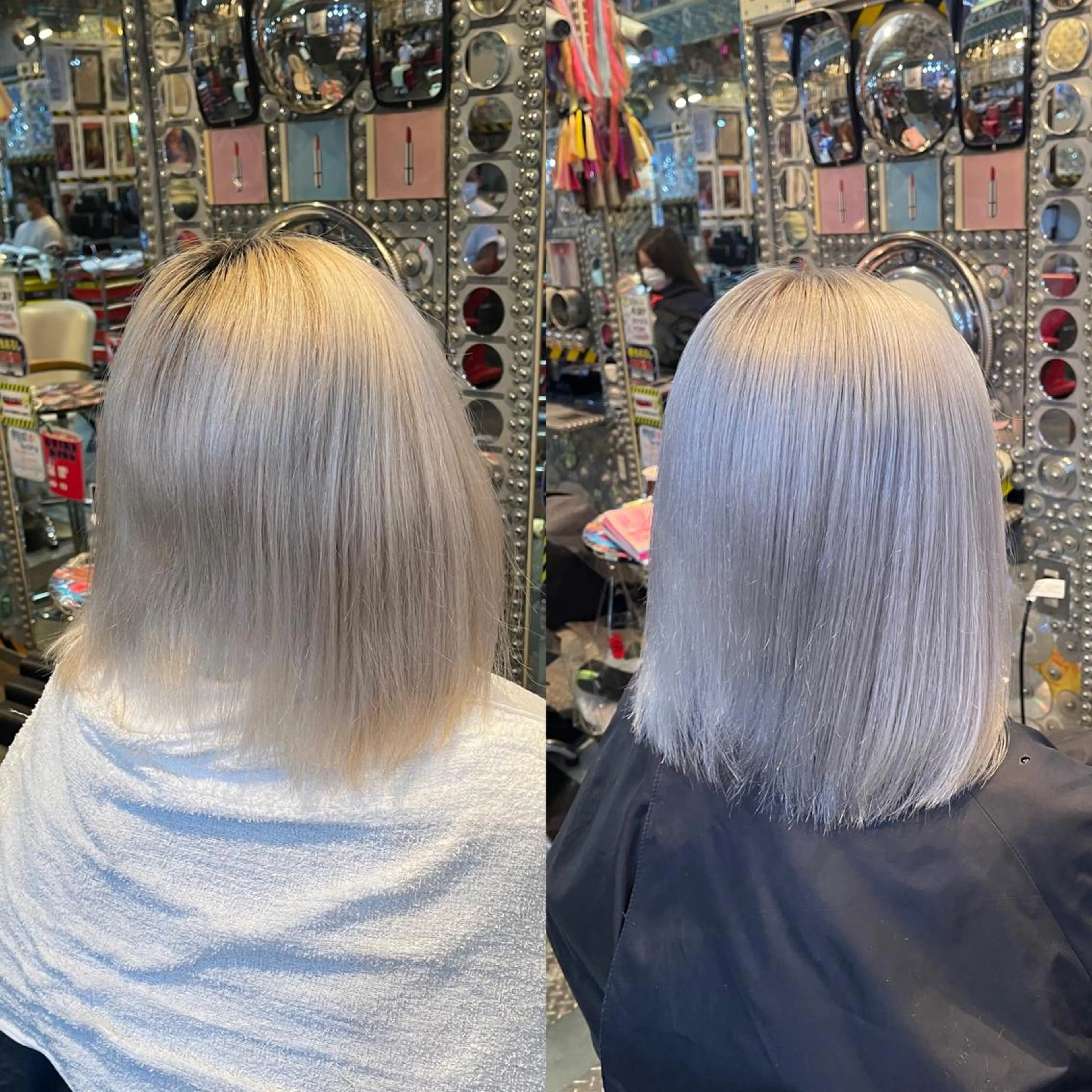 ショート カラー ヘアアレンジ ブリーチ ケアブリーチ haco+所属・🌈派手髪エクステ ブレイズ🌈ひろとのヘアスタイル