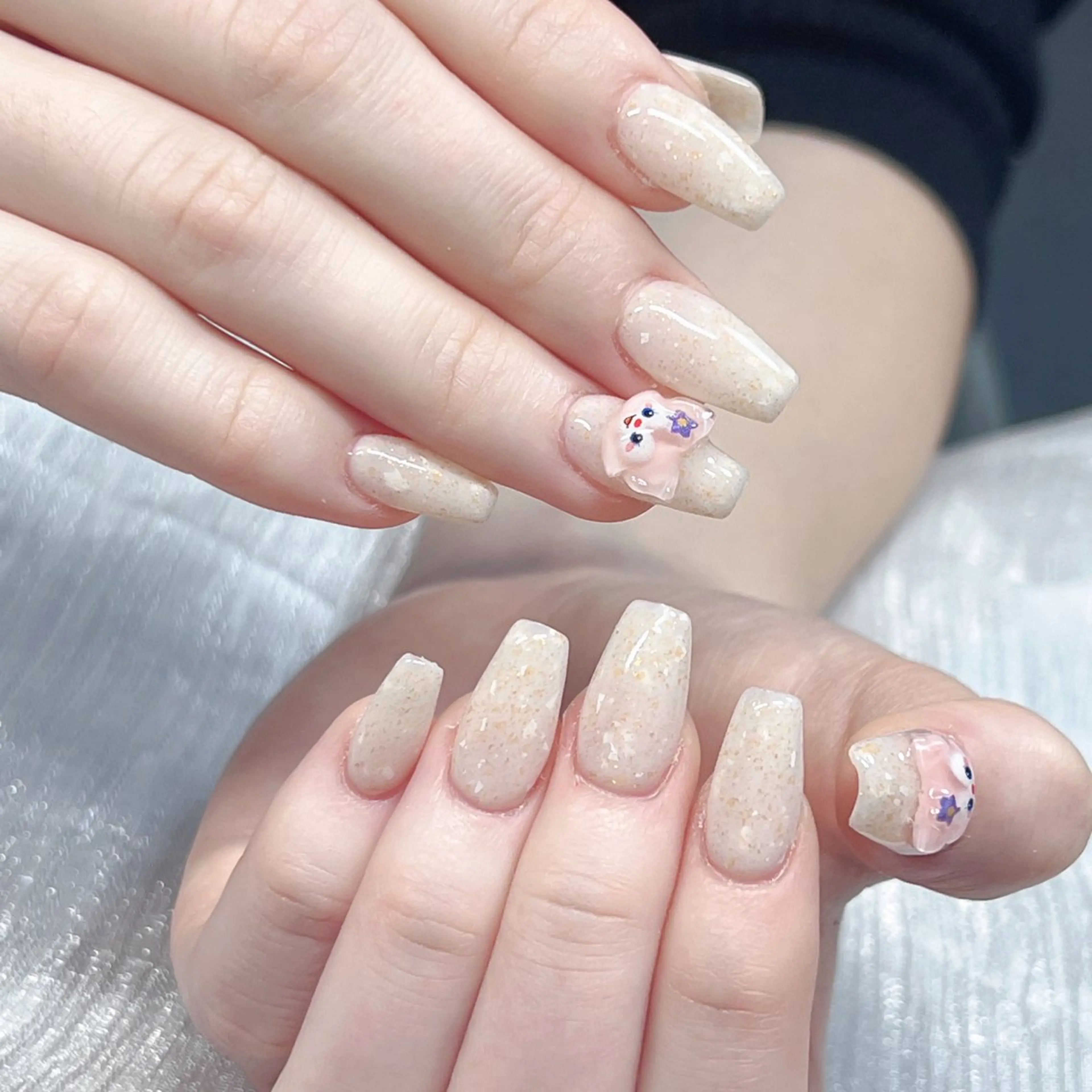 ネイル 長いだし/スカルプ/ パラシェルN.oneのネイルデザイン