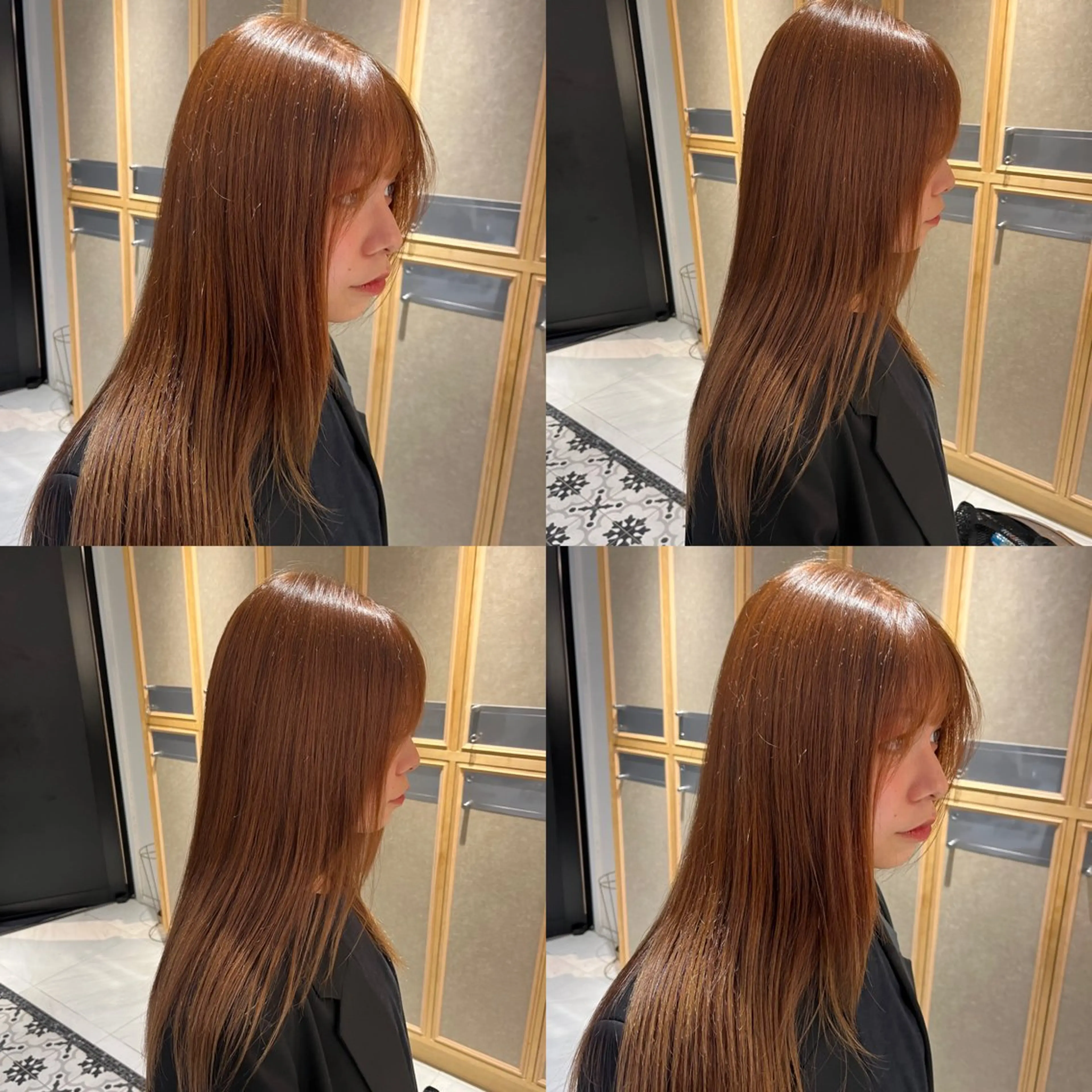 ロング カラー ナミ🩶暗髪/暖色 ❤️/透明感/縮毛のヘアスタイル