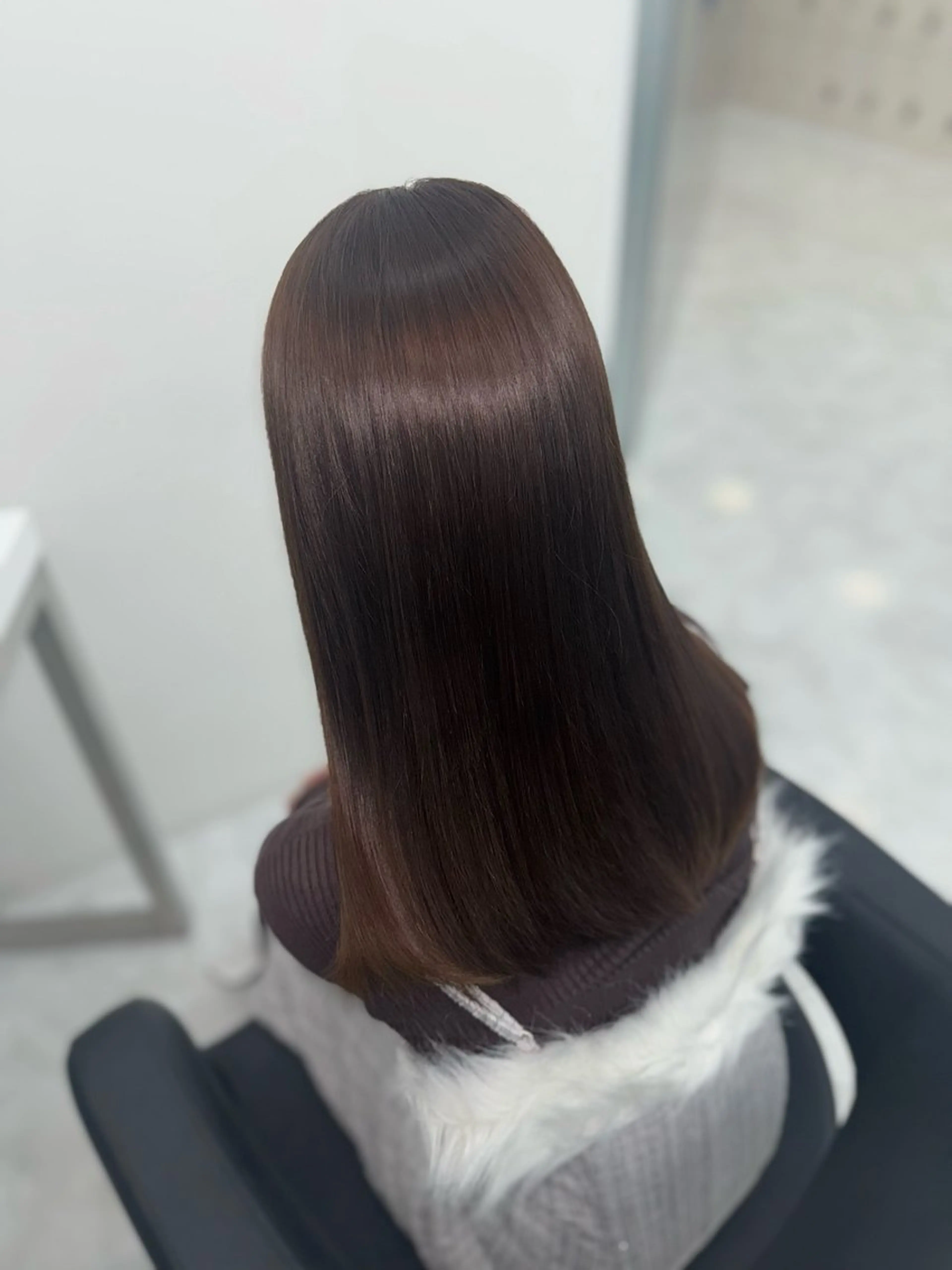 カラー ヘアカラー トリートメント 🤍Mei🤍赤み消 し透明感ツヤカラーのヘアスタイル