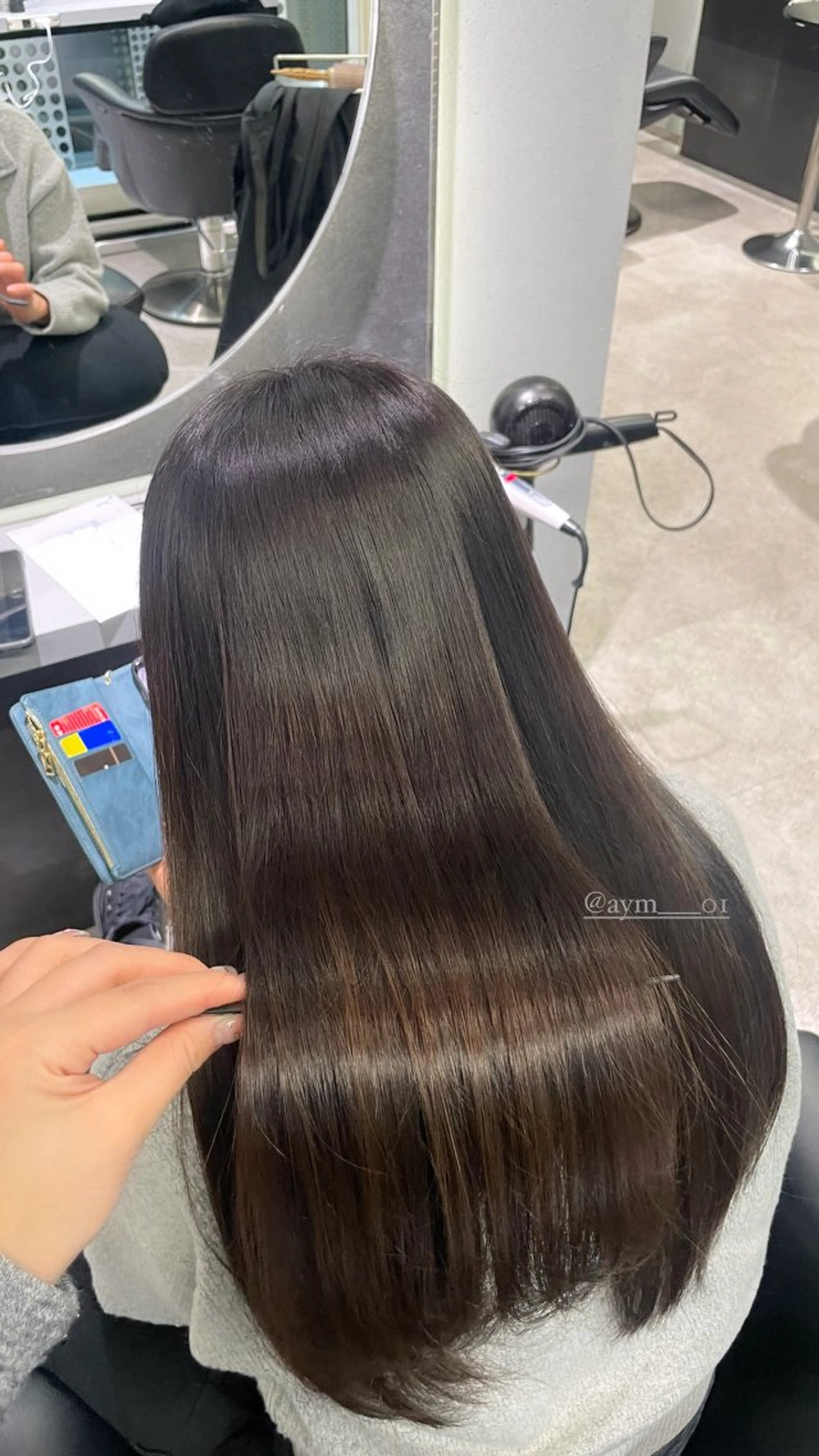ロング トリートメント 韓国ヘア AYUMIのヘアスタイル