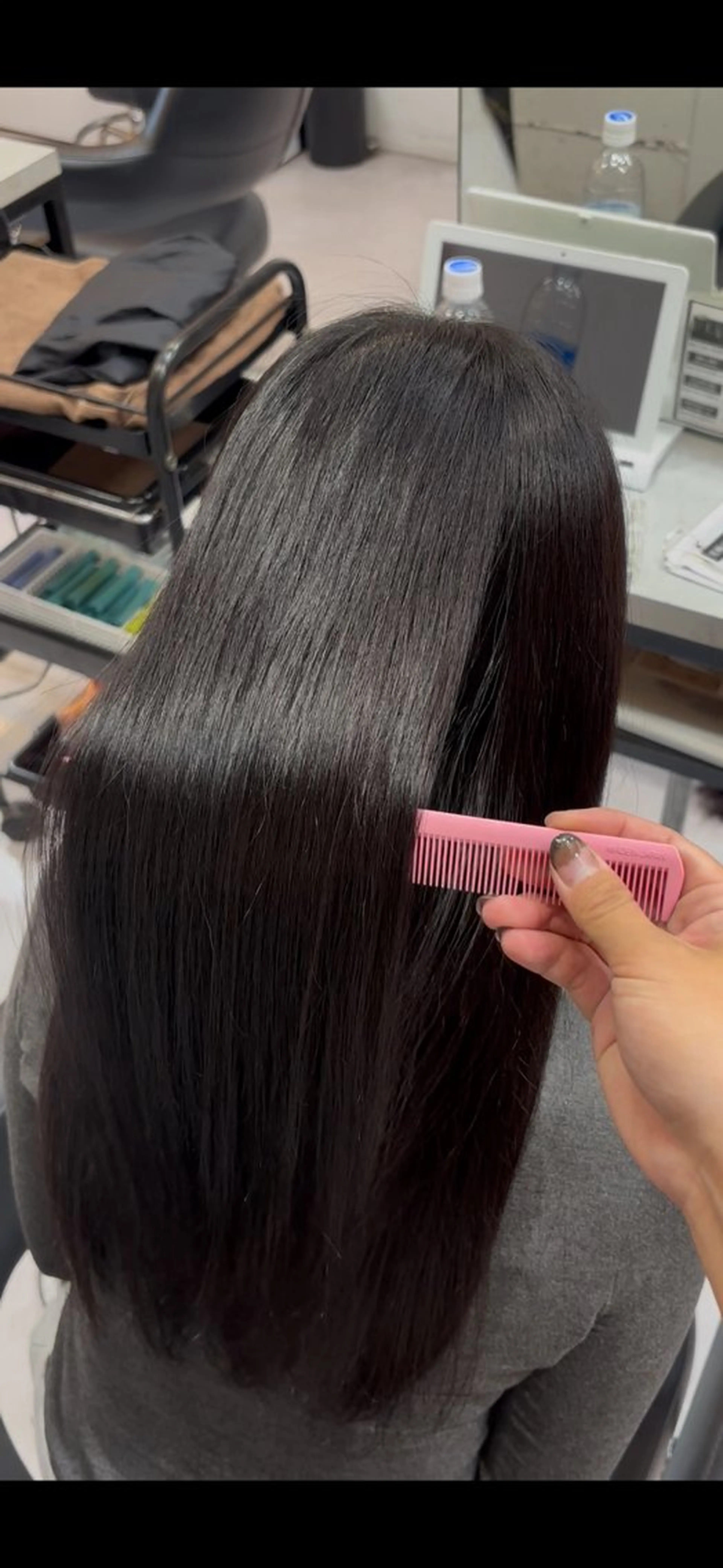 ロング カラー ヘアカラー トリートメント 🌙髪質改善カラー Momoka🦋のヘアスタイル