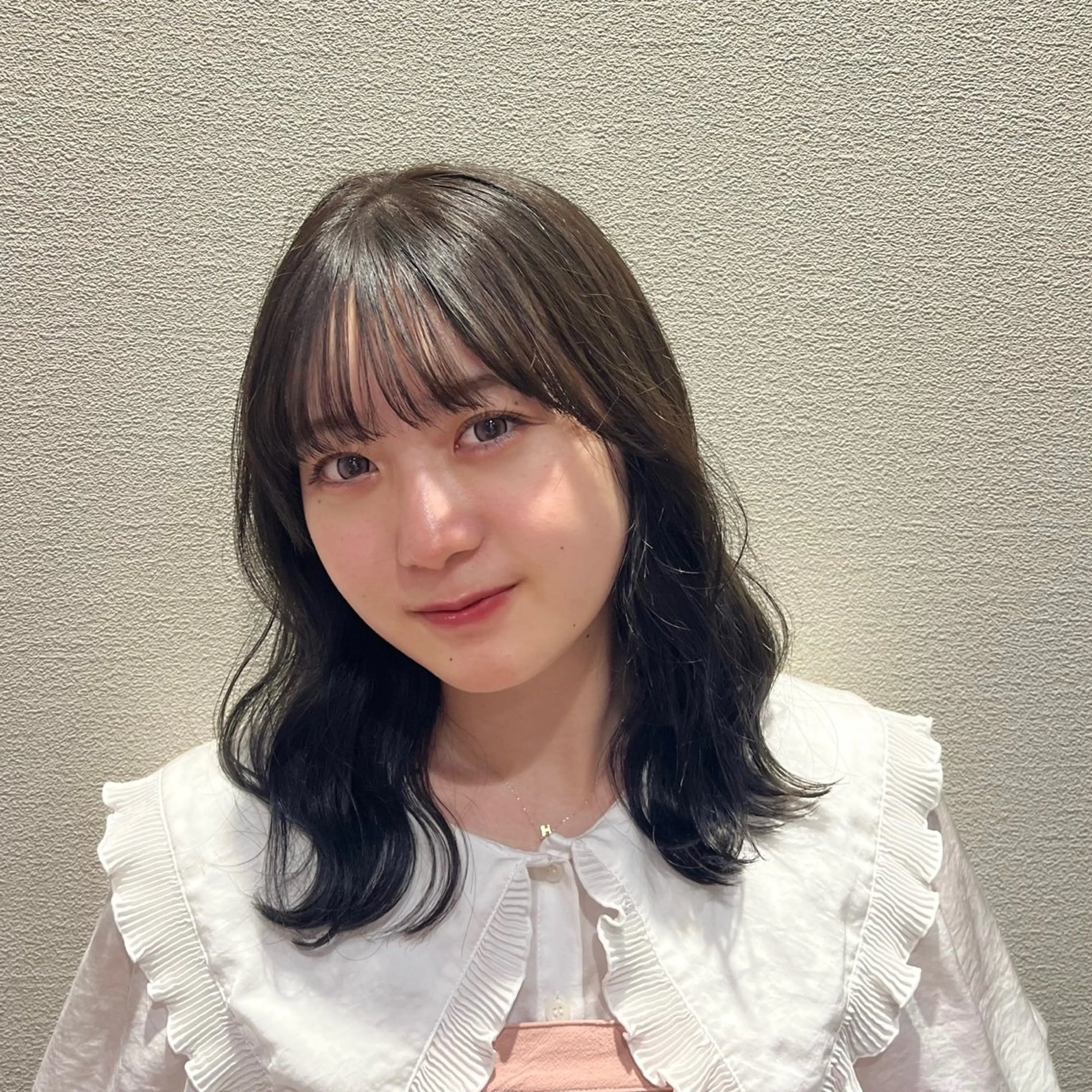 ミディアム カラー カット ヘアカラー トリートメント フルールドソレイユ所属・♡ナナコ♡ レイヤー/艶髪のヘアスタイル
