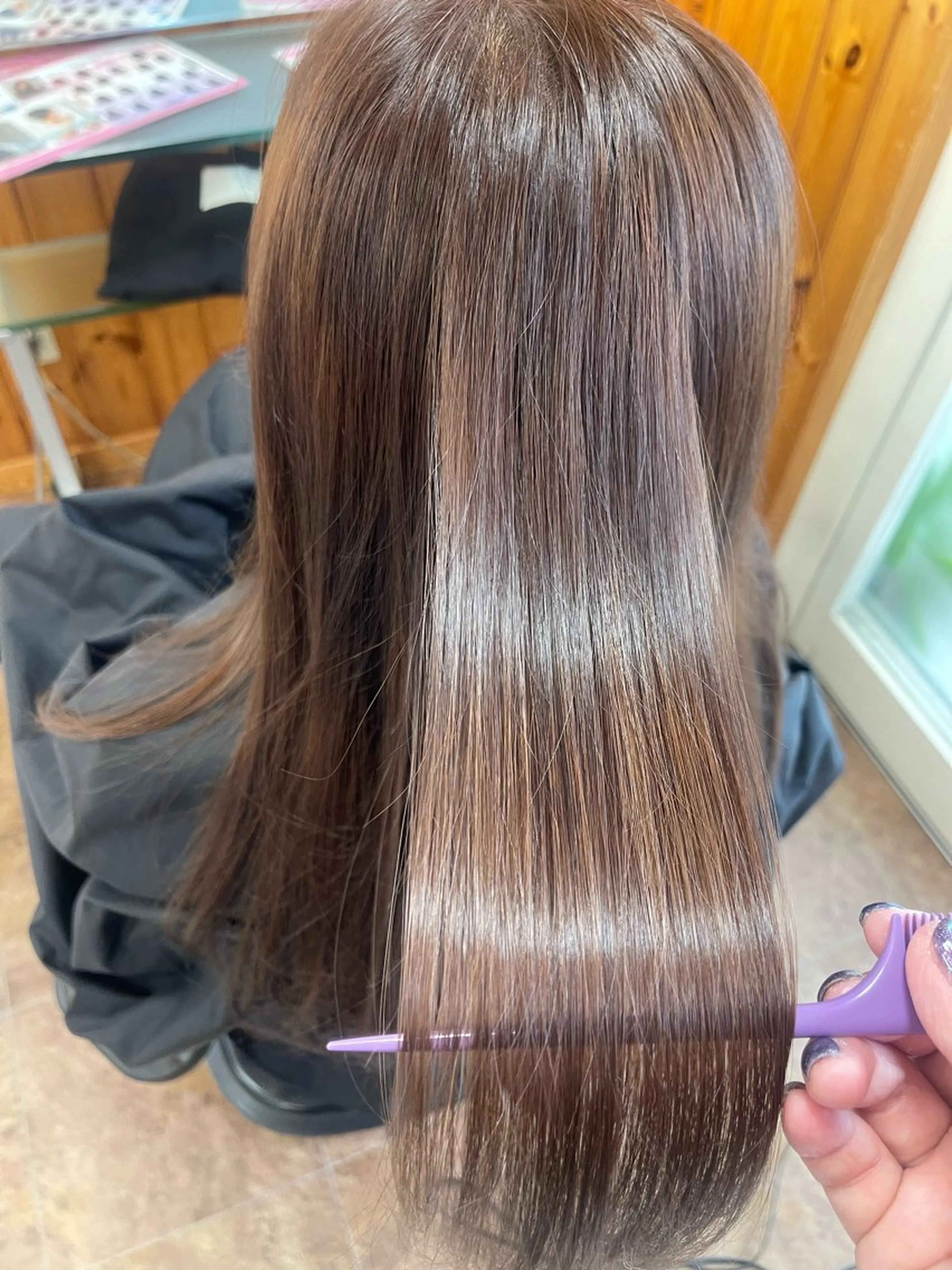 ロング ヘアカラー トリートメント ヘッドスパ LAPIS東口店 山野井のヘアスタイル