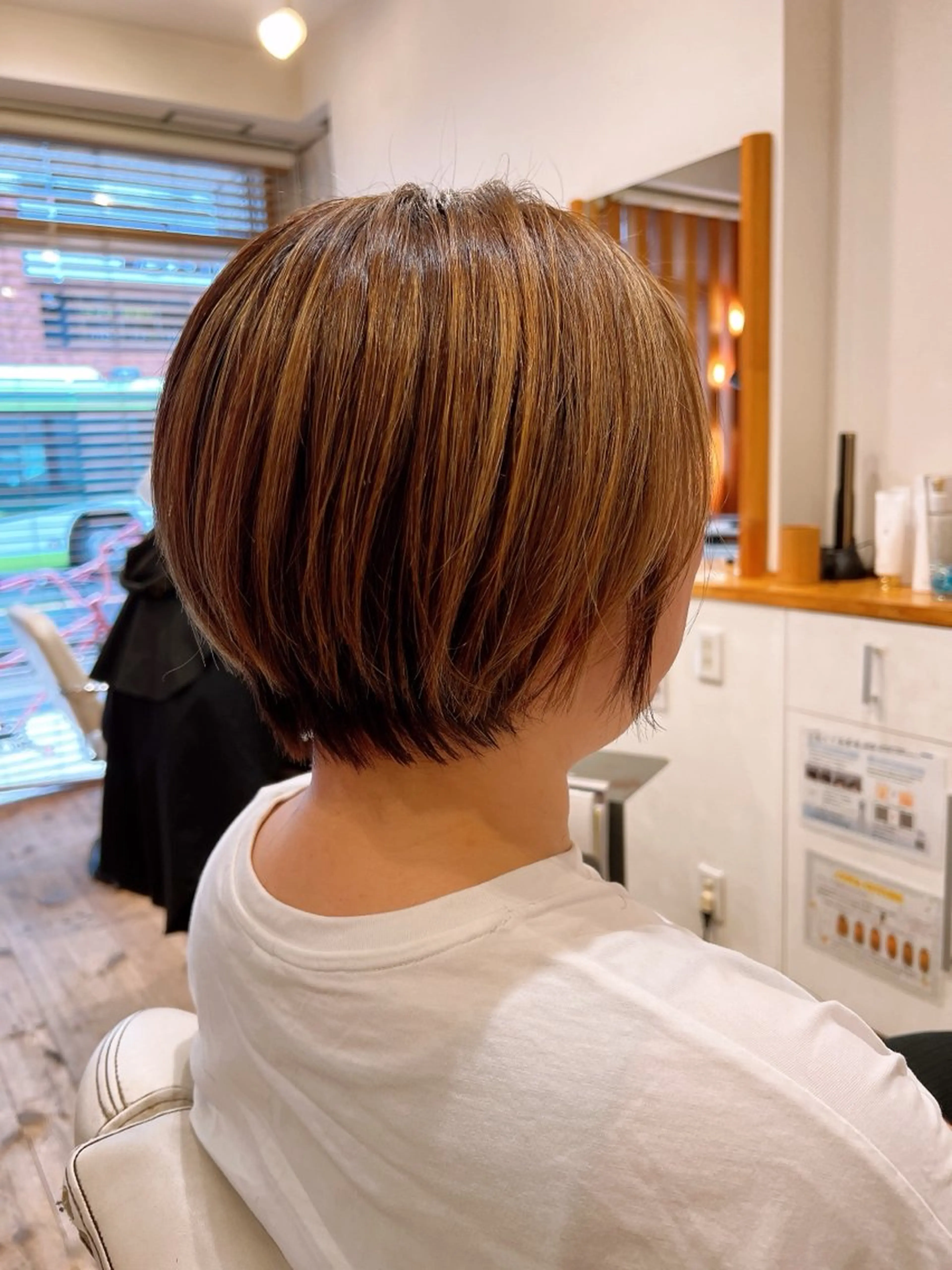 ショート カラー カット ヘアカラー アザマ　ヤスカツ _rosso 川口のヘアスタイル