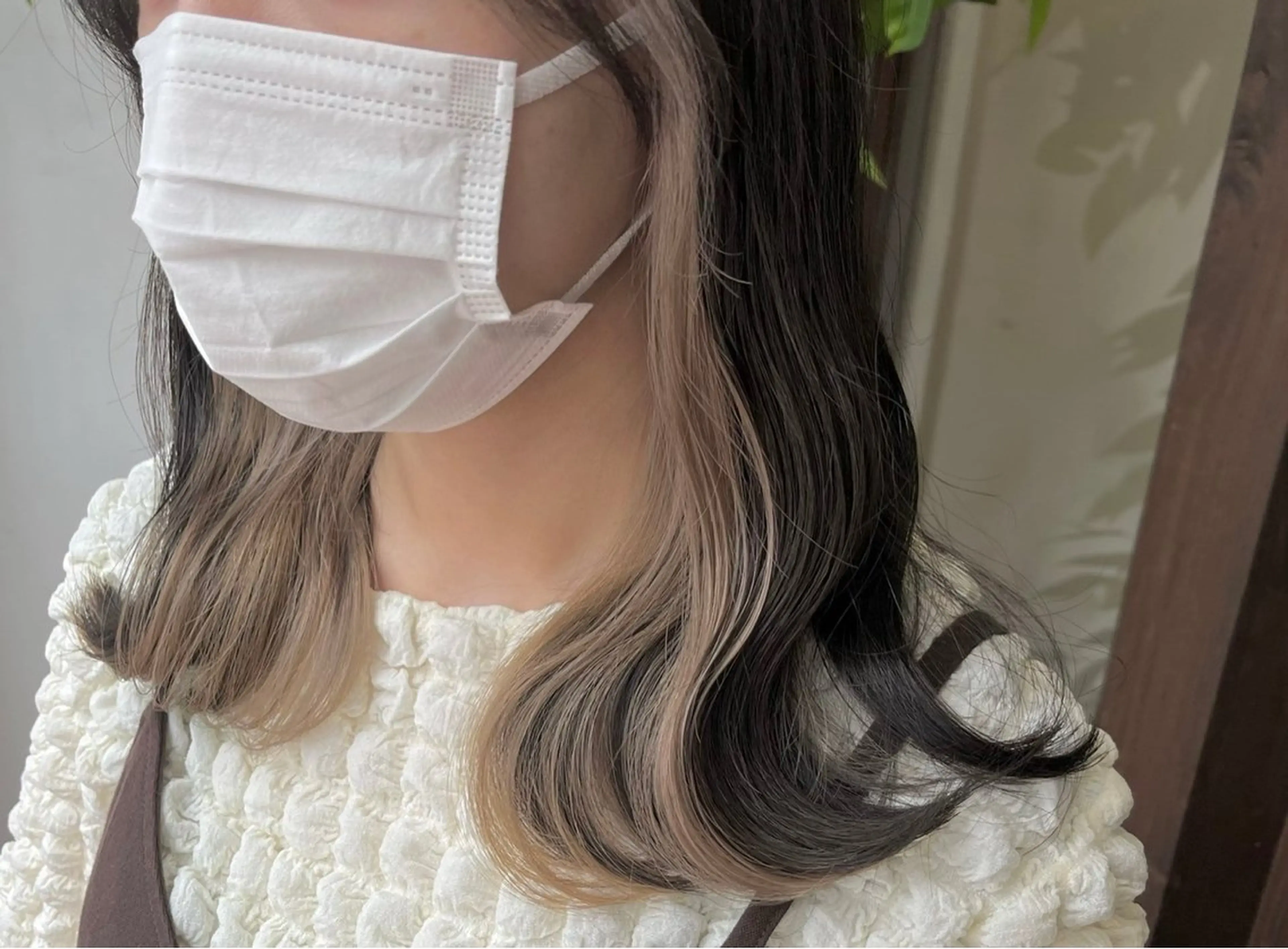 セミロング カラー ヘアカラー トリートメント UNBLEACH ブリーチカラーのヘアスタイル