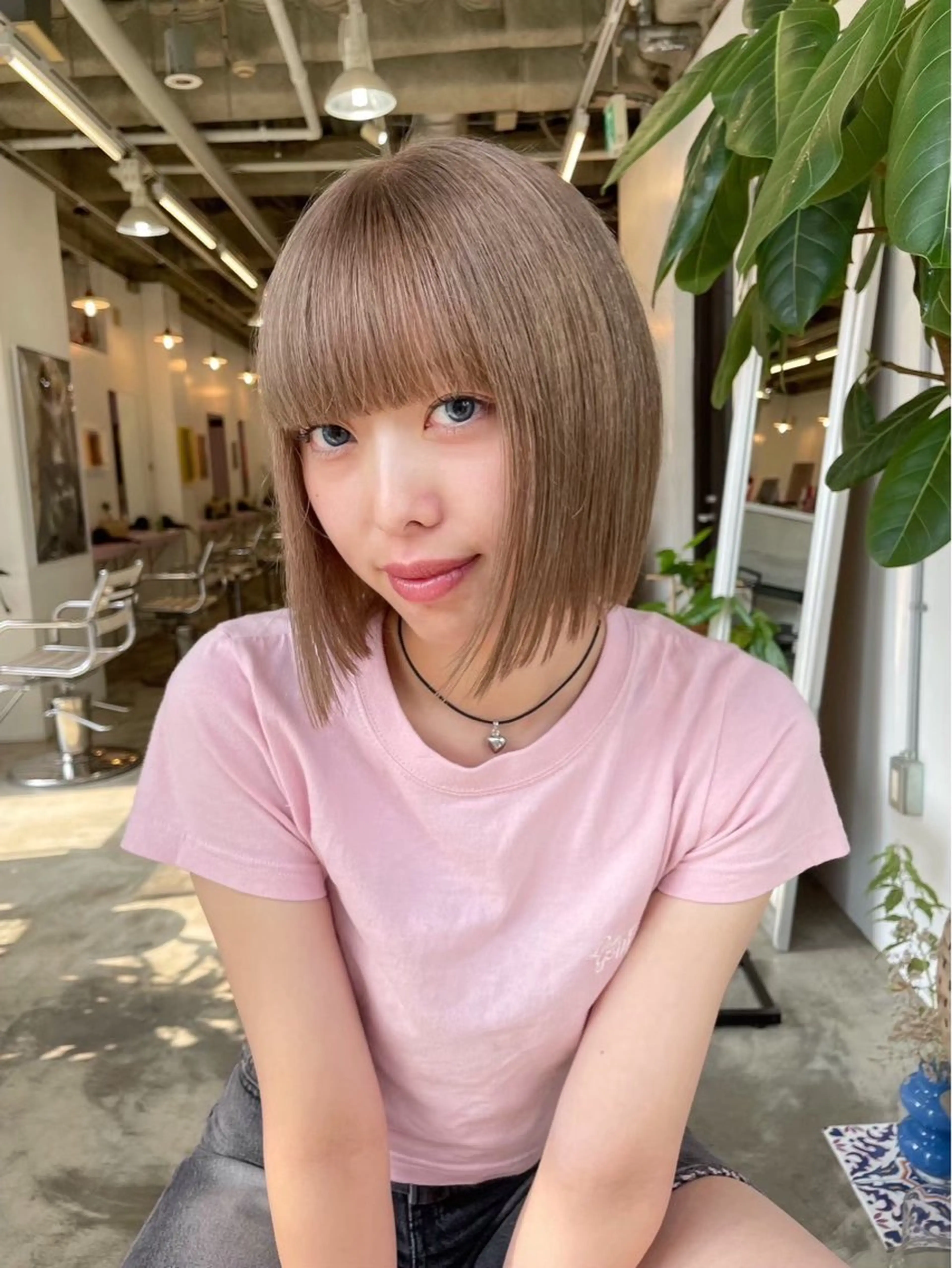 ショート カラー ヘアカラー ness ネスのヘアスタイル