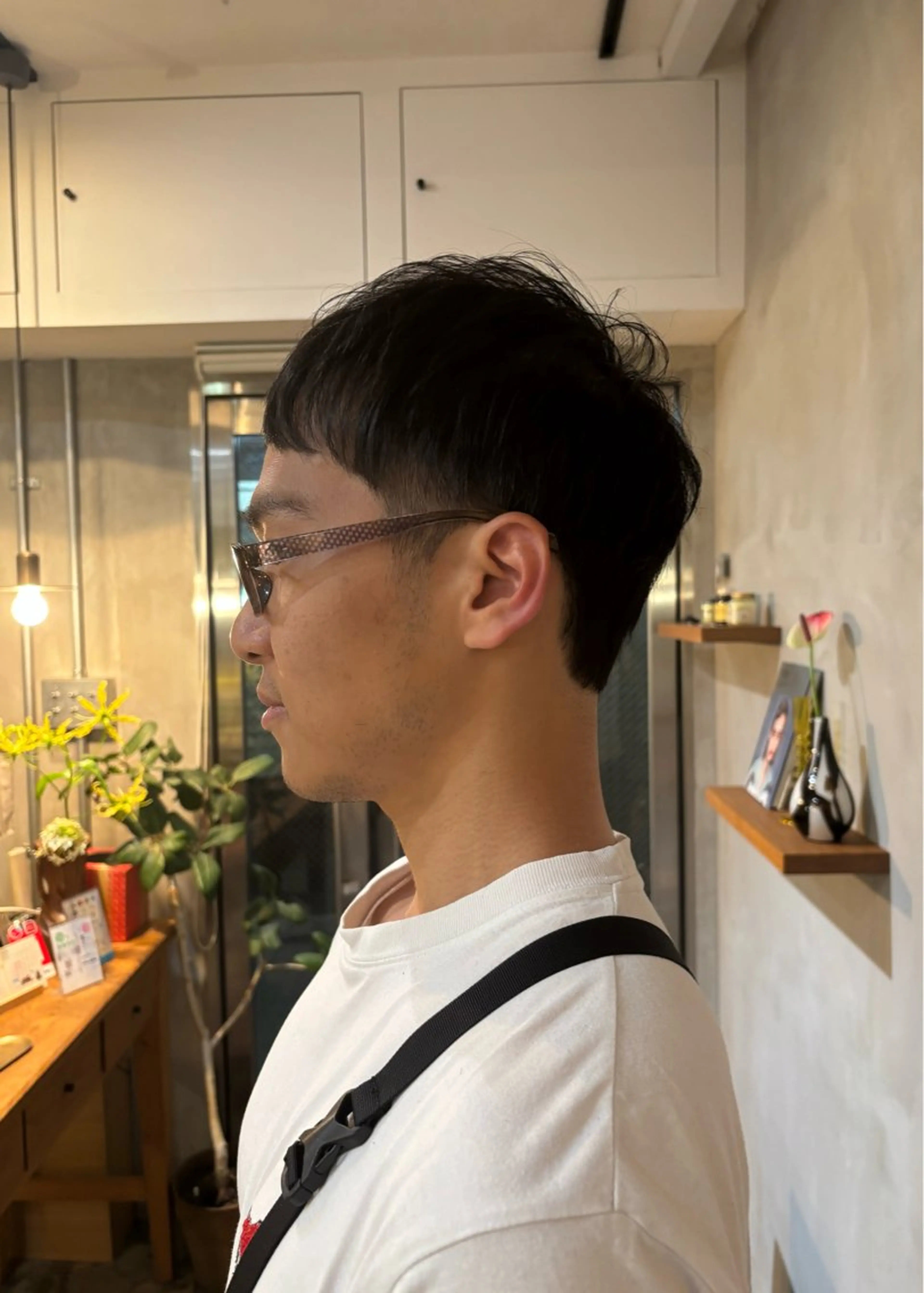 ショート メンズ メンズショート ショートヘア カット メンズ特化ショート/ センターパート/福田のヘアスタイル