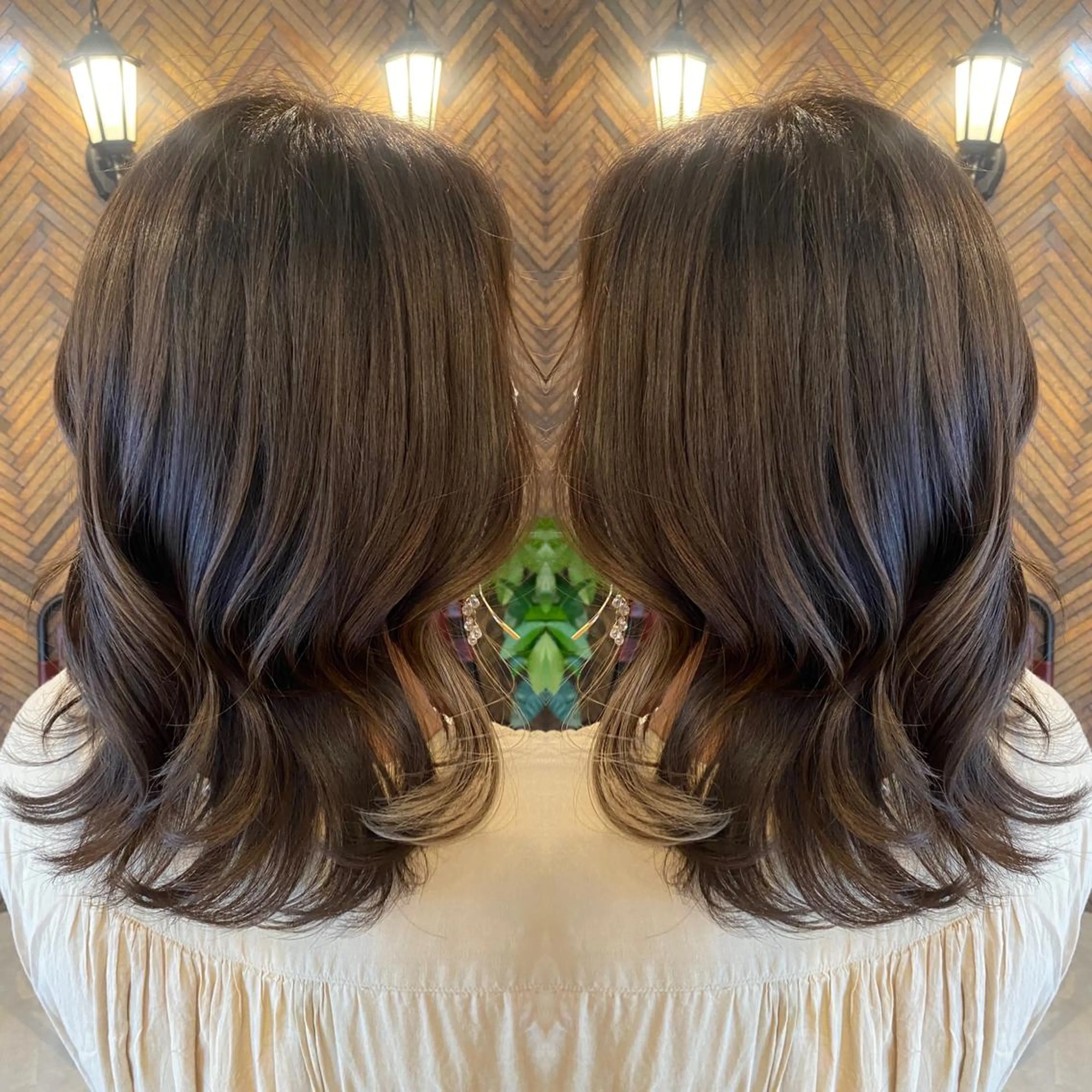 ミディアム カラー カット トリートメント tocca 💜石田愛結💜のヘアスタイル