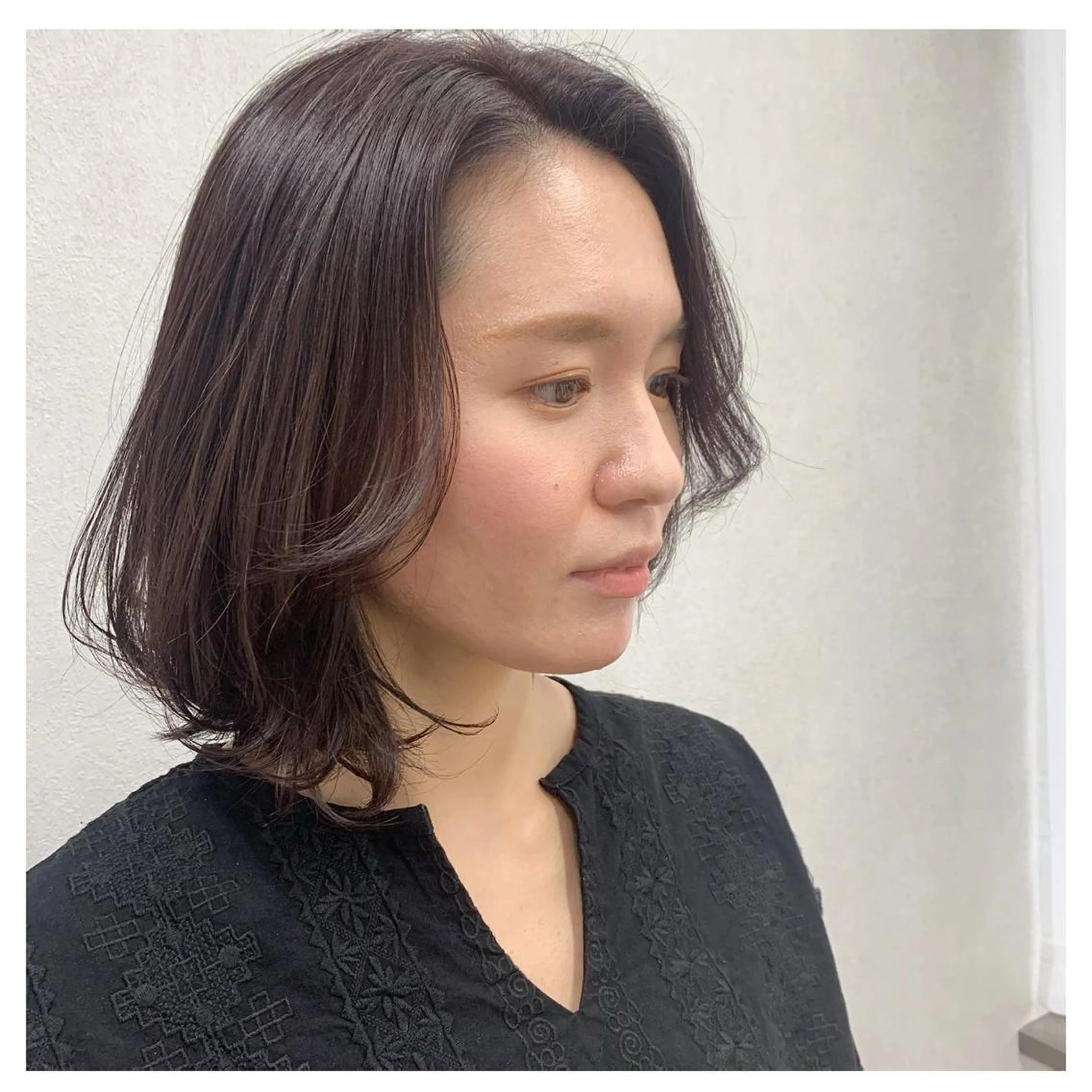 ミディアム カラー TriumpH天王寺店【ミルボンAujua認定サロン】所属・SAKI🐈‍⬛【 HAPPY届けます】のヘアスタイル