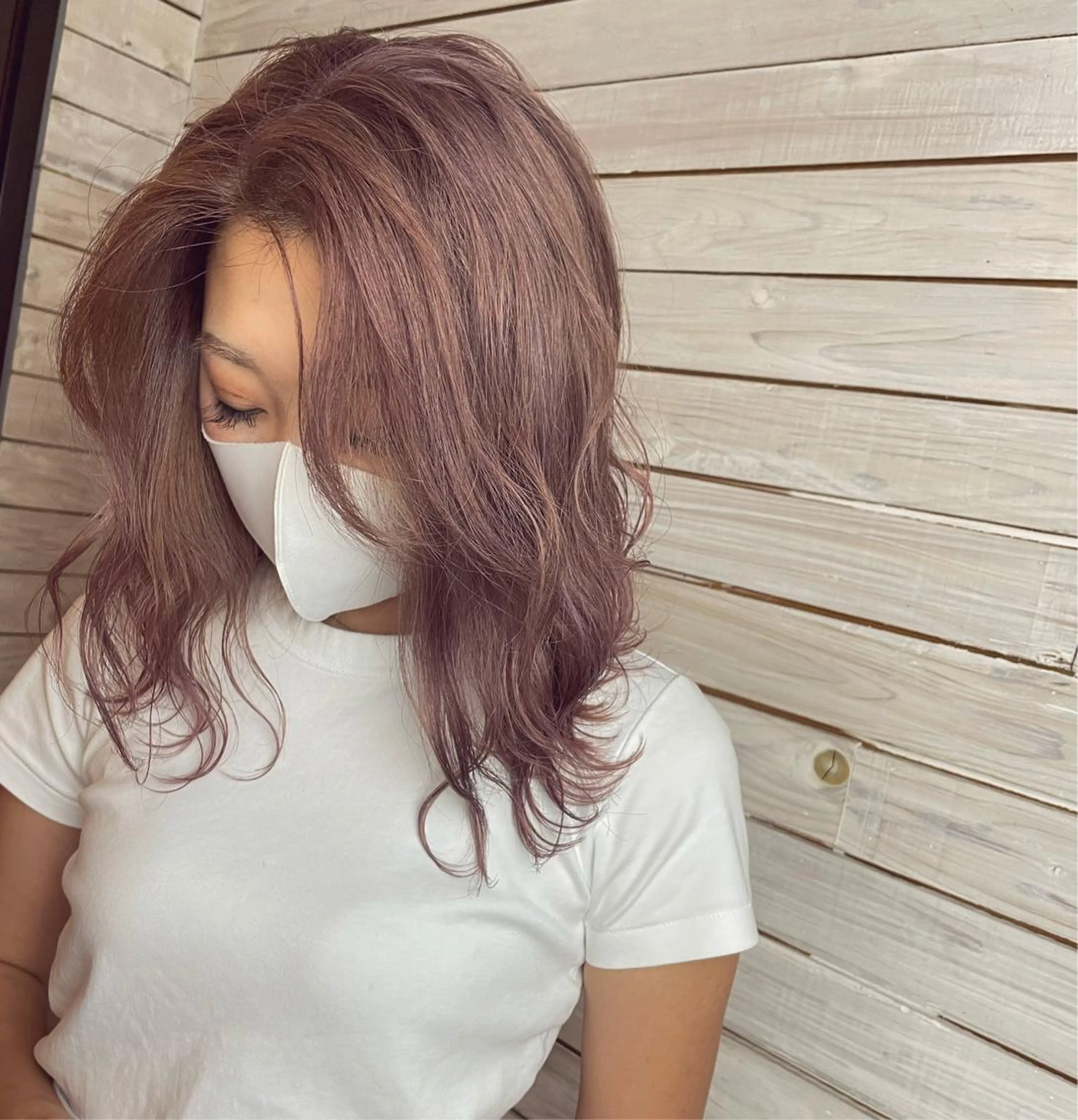 セミロング 藤本 彩果のヘアスタイル