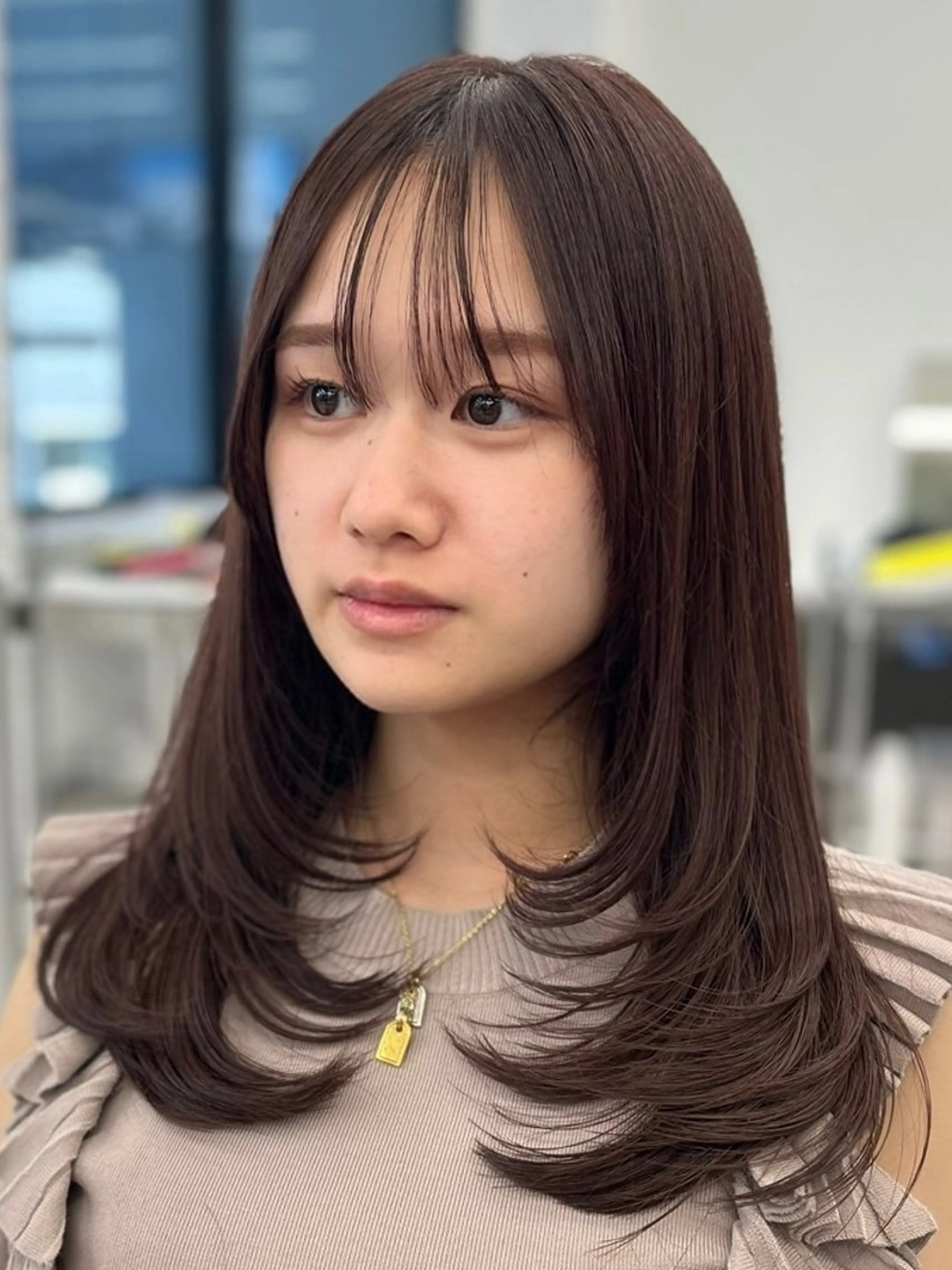 セミロング カラー パーマ ヘアアレンジ メンズ レイヤーカット 韓国ヘア×顔まわり 🇰🇷和知拓郎のヘアスタイル