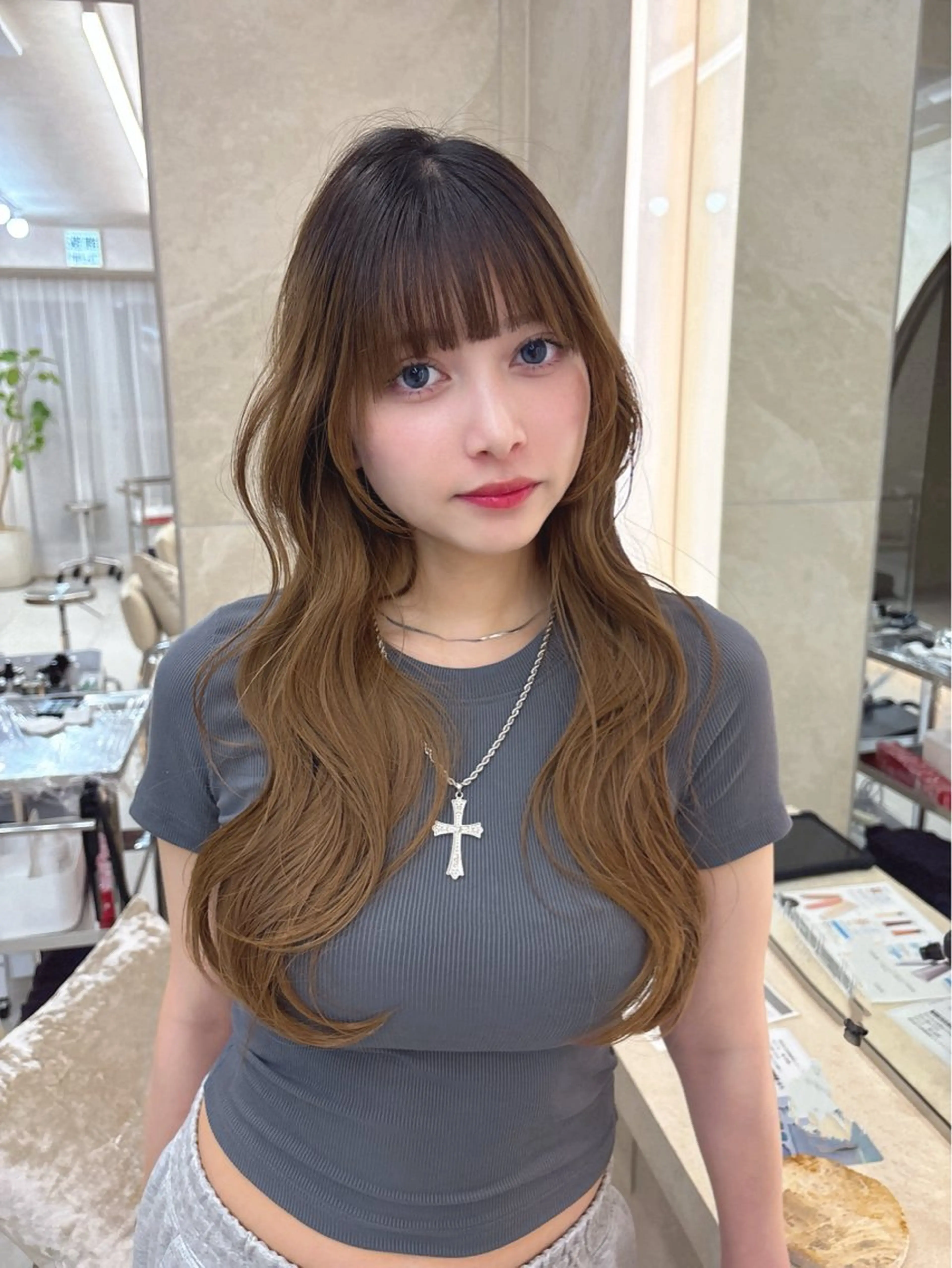 ヘアアレンジ れもん 名駅/透明感カラーのヘアスタイル