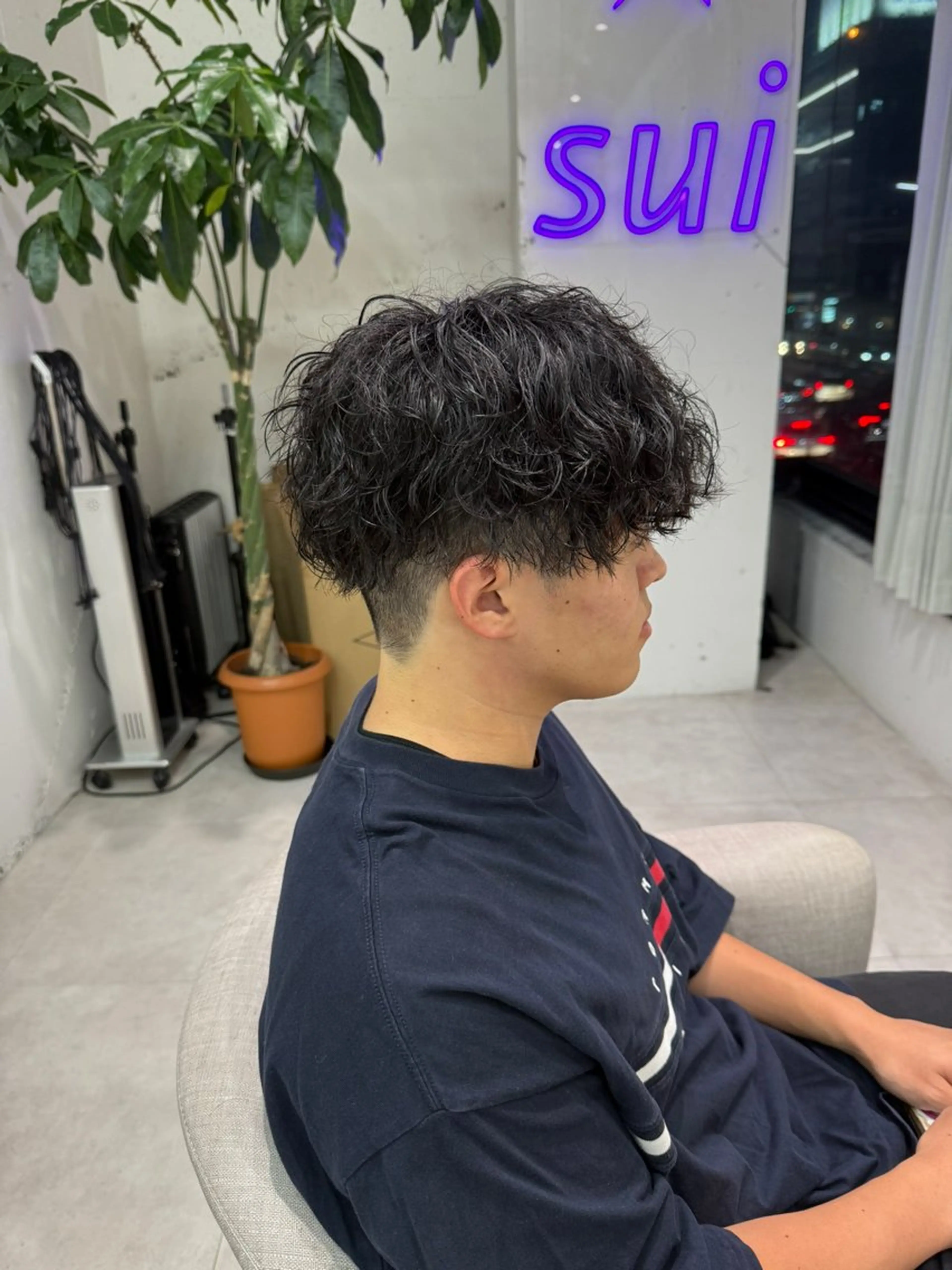 パーマ メンズ 渡邉 あいのヘアスタイル