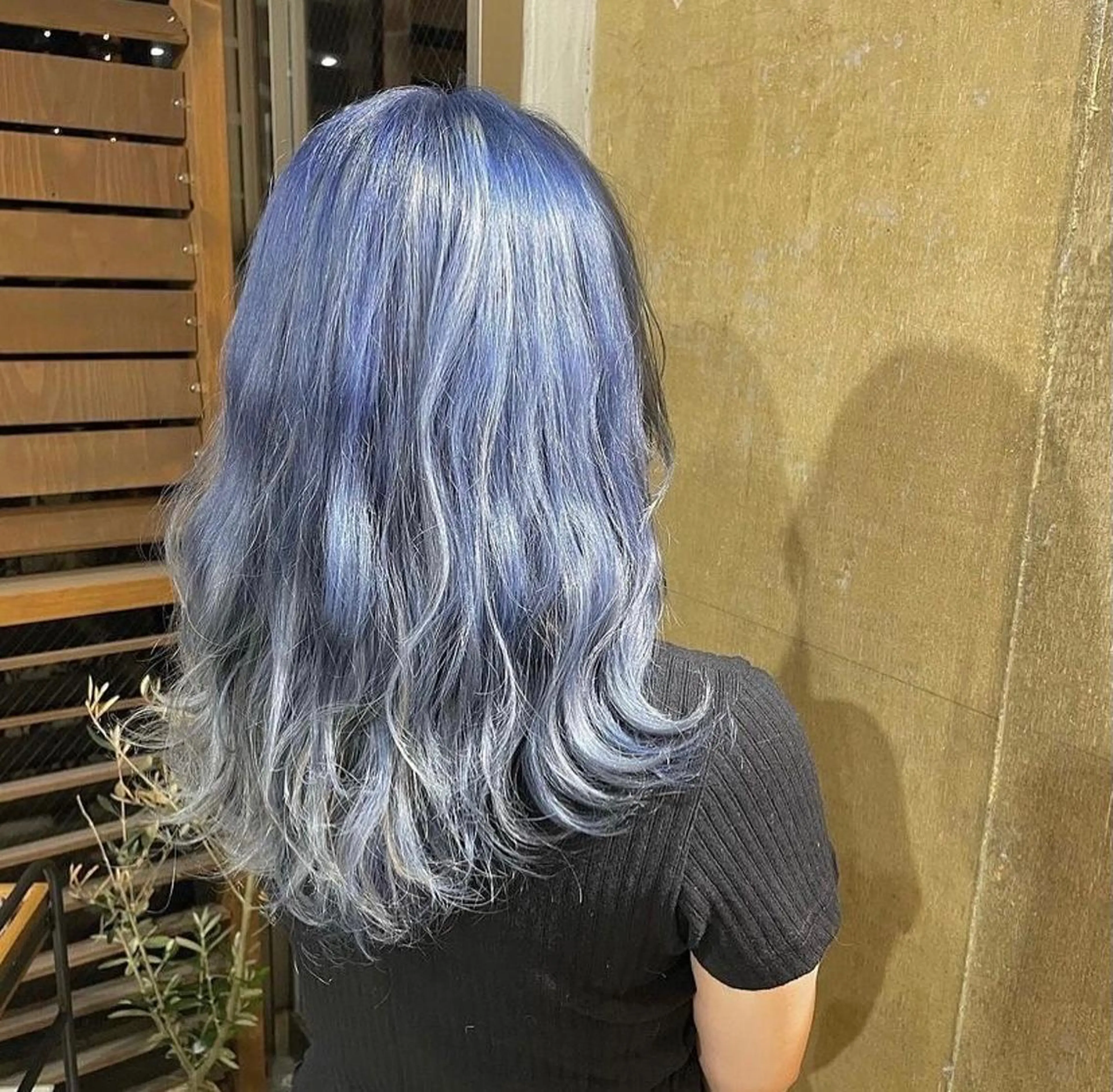 セミロング カラー ブルーカラー 💈Blanco💈 カラー&ケア🌈のヘアスタイル