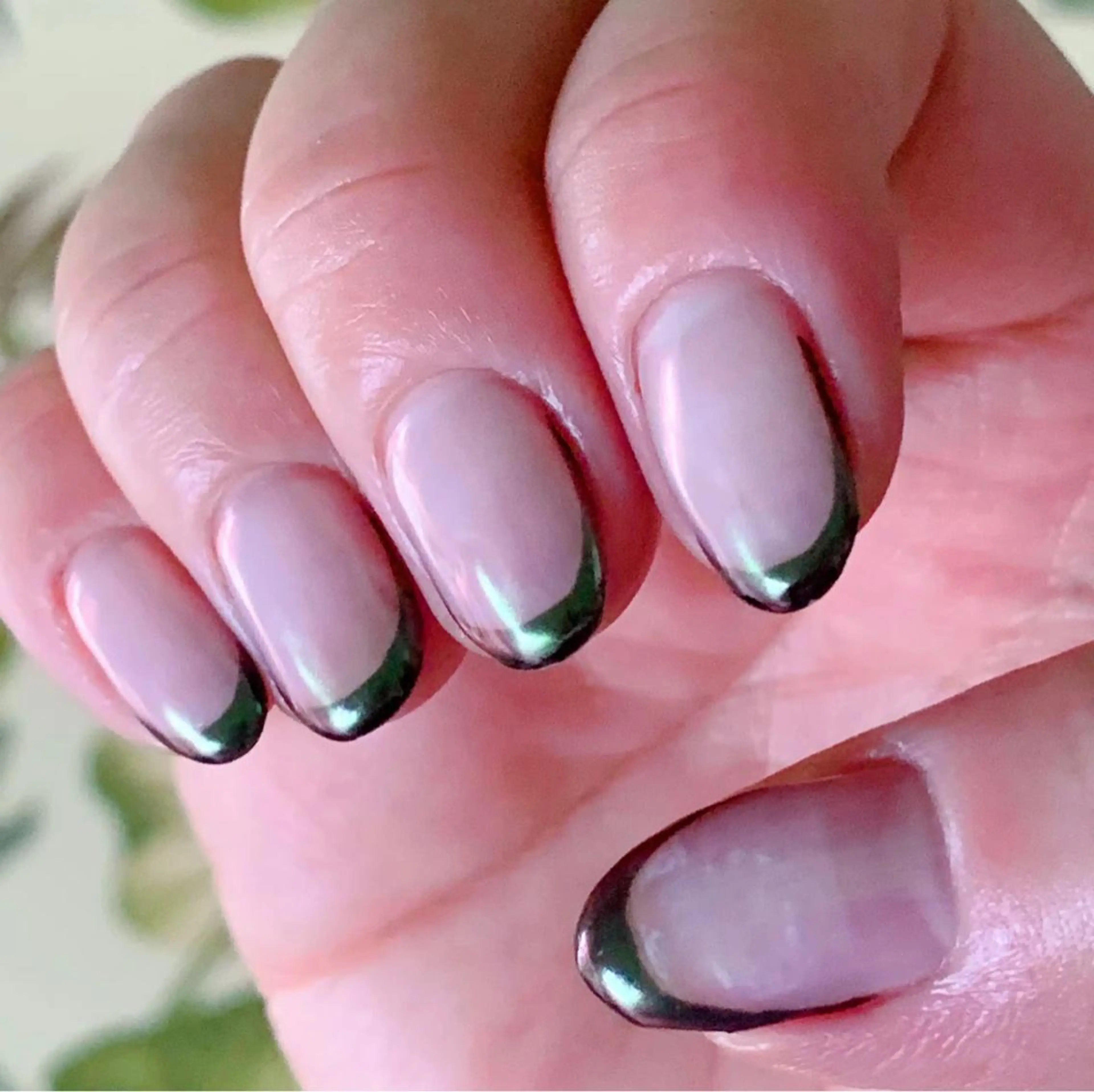 ネイル オーロラネイル フレンチネイル ハンドネイル Nail_Aroma KOKOのネイルデザイン