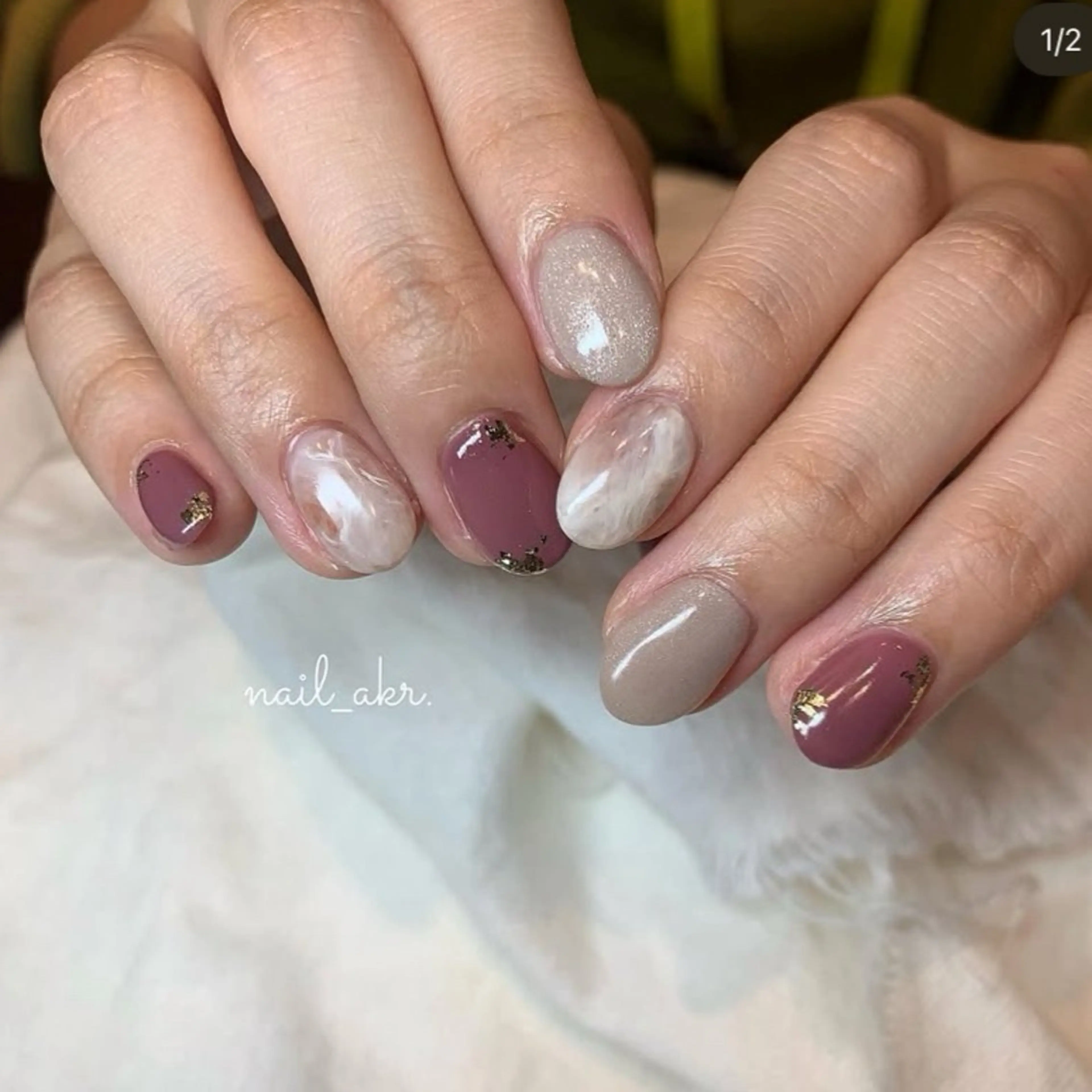 ネイル ニュアンスネイル ピンク ハンドネイル nailAVANCE akariのネイルデザイン
